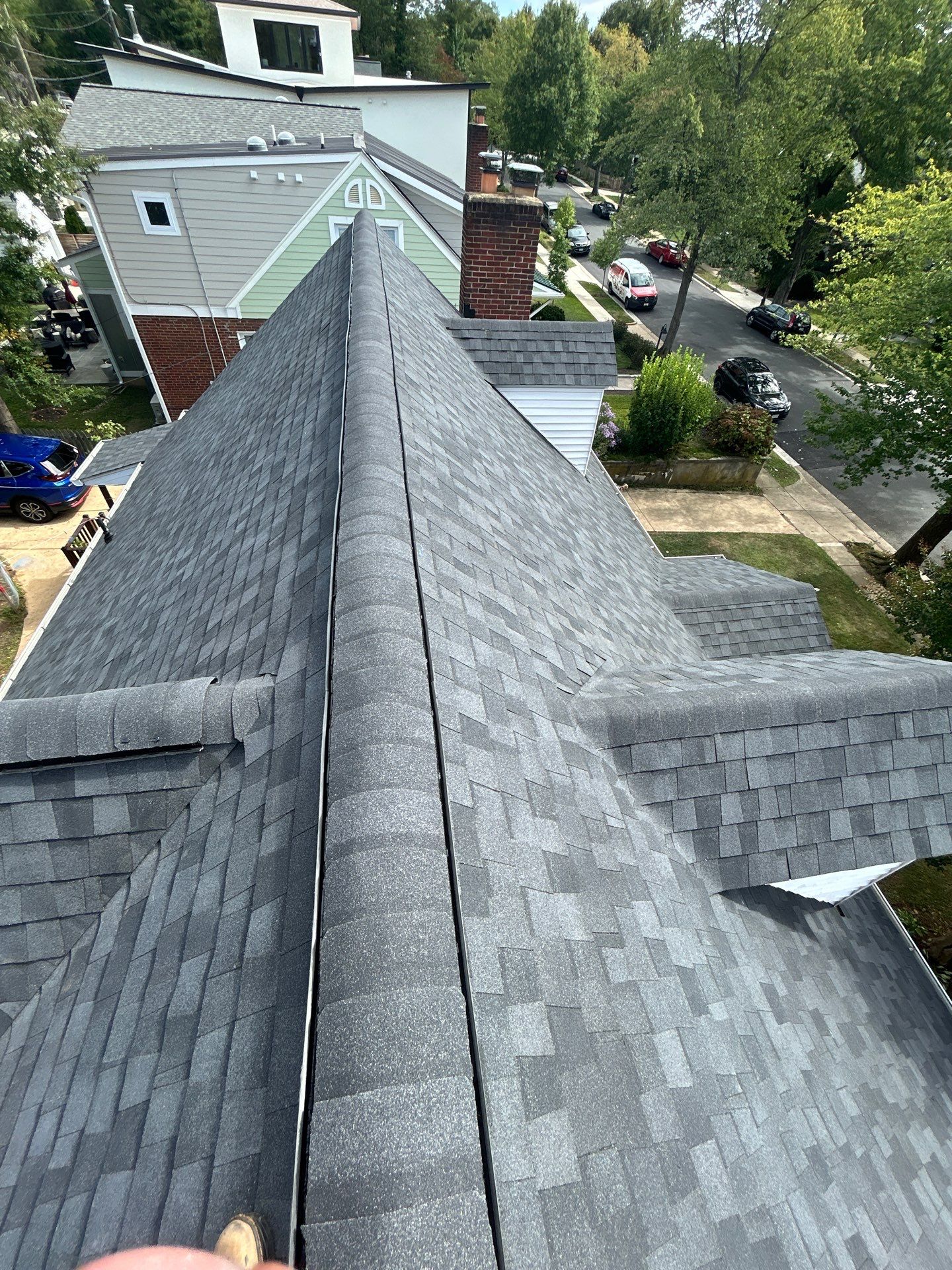 Arlington: Roof Replacement with CertainTeed Landmark Pro Designer Shingles in Max Def Moire Black by RM Banning, Inc.