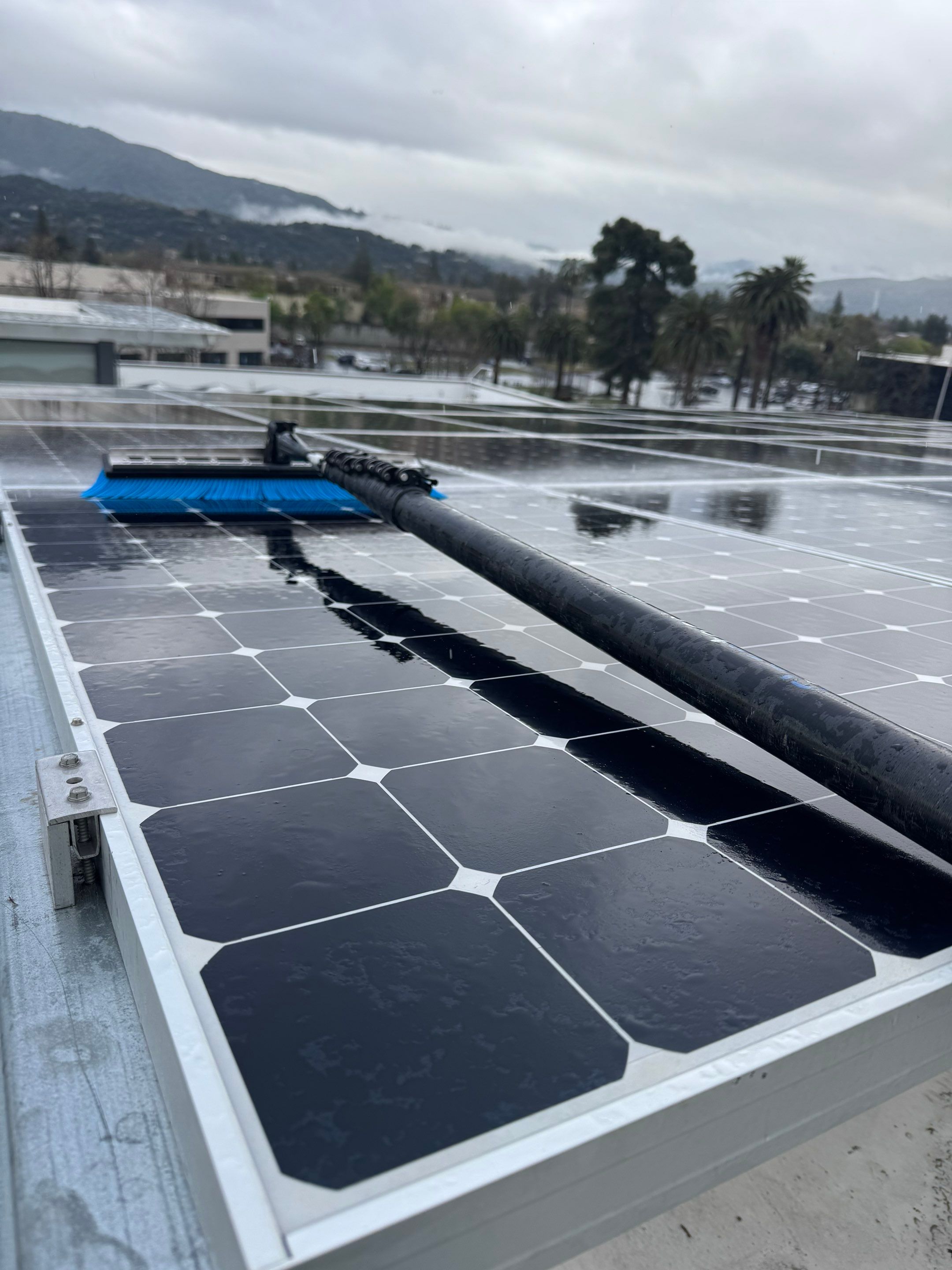 Commercial Solar Panel Cleaning using Deionized Water by All One Solar Shine