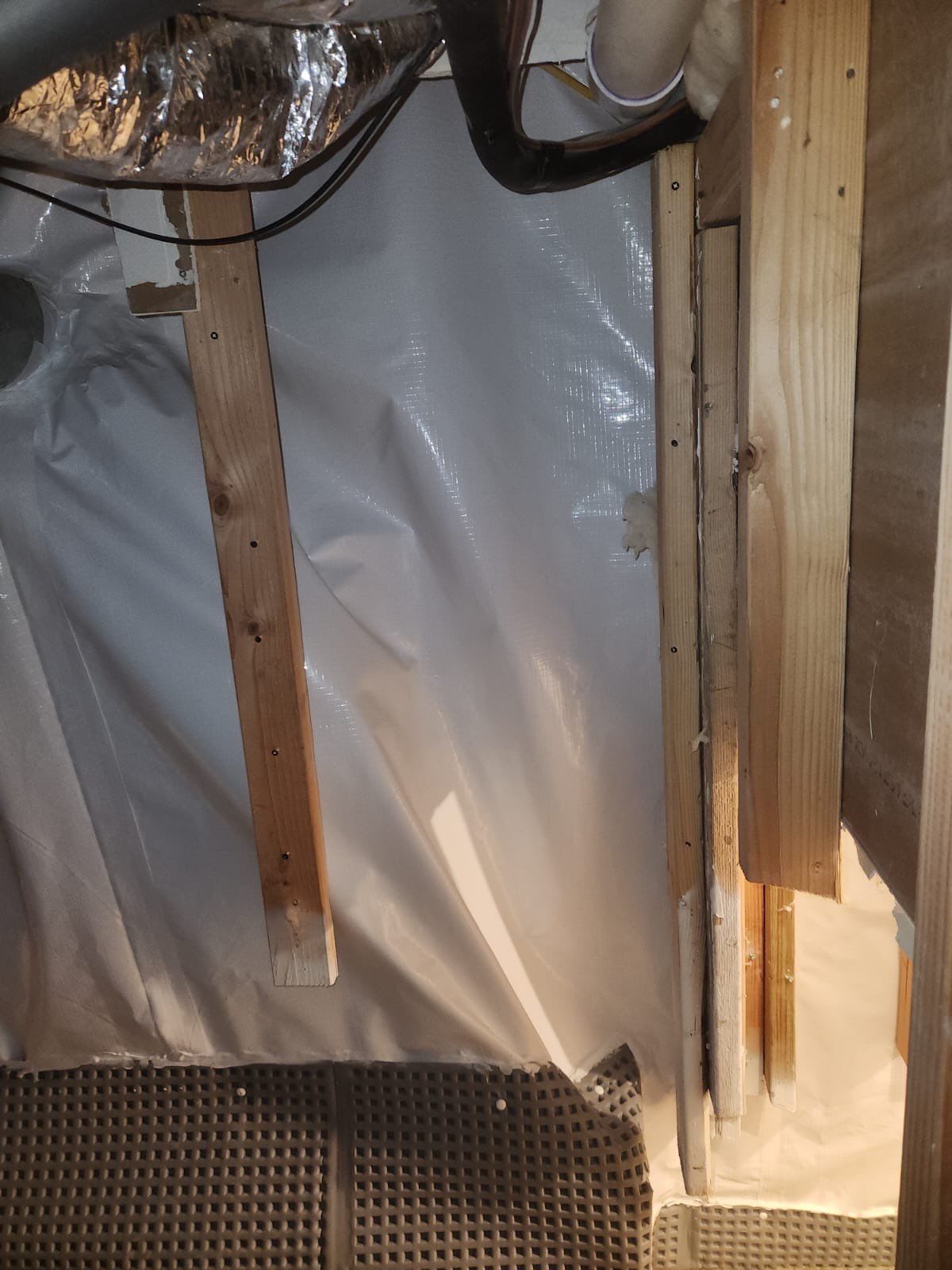 Interior French Drain & Wall Vapor Barrier Boonton NJ by Pure Service Pro, LLC 