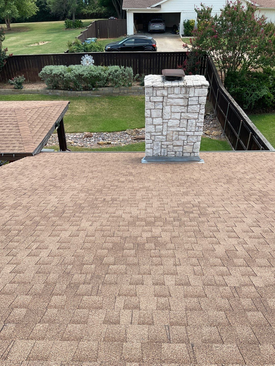 Leak Repair over Master Bedroom and Bathroom by Tex-Line Roofing