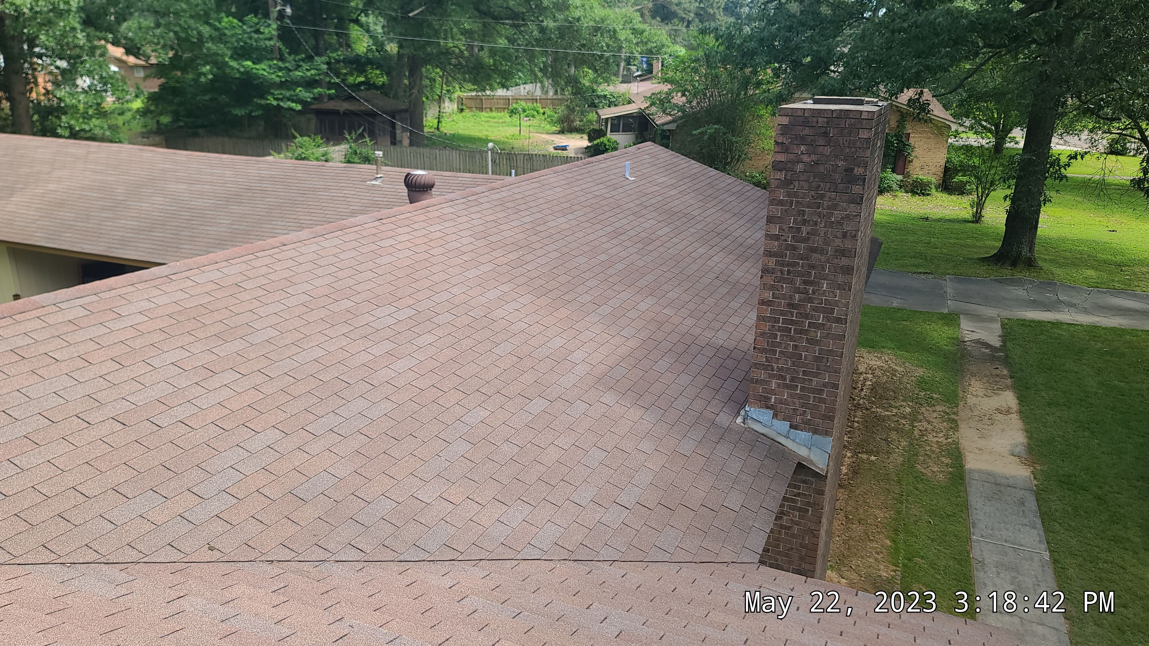 Storm Restoration Reroof: 25 Year 3-Tab Shingle by Hostetler Roofing