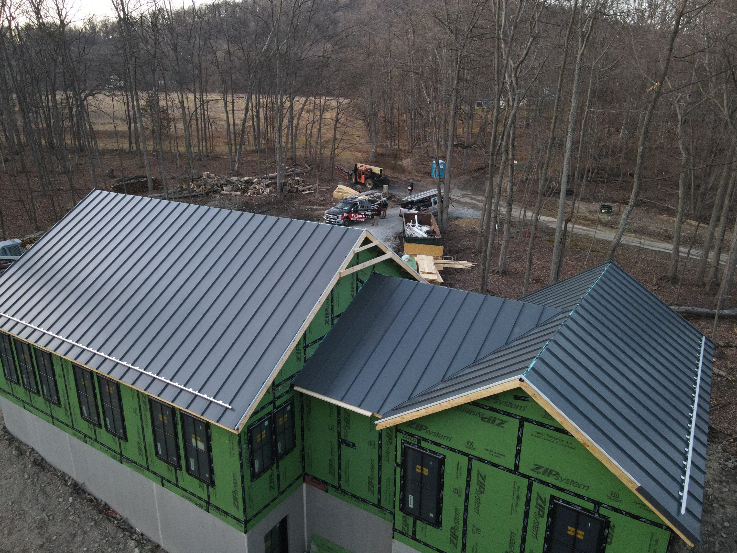 Standing Seam  using Everlast Standing Seam 24 Gauge  by Teflon Roofing