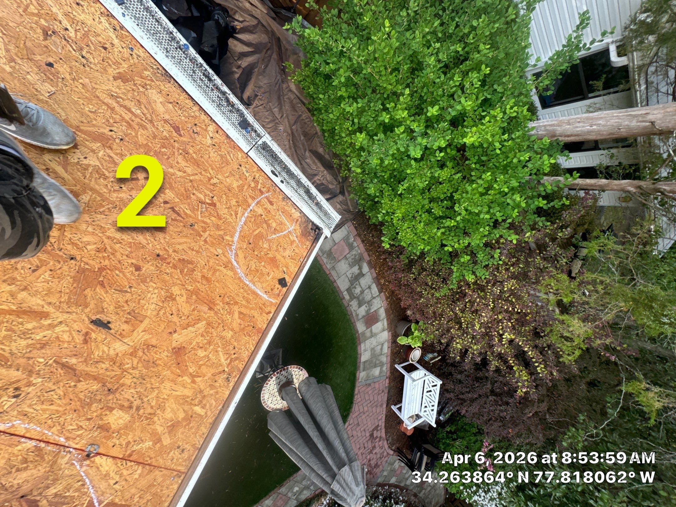 A 5-year-old roof that needed full replacement by North Carolina Roofs
