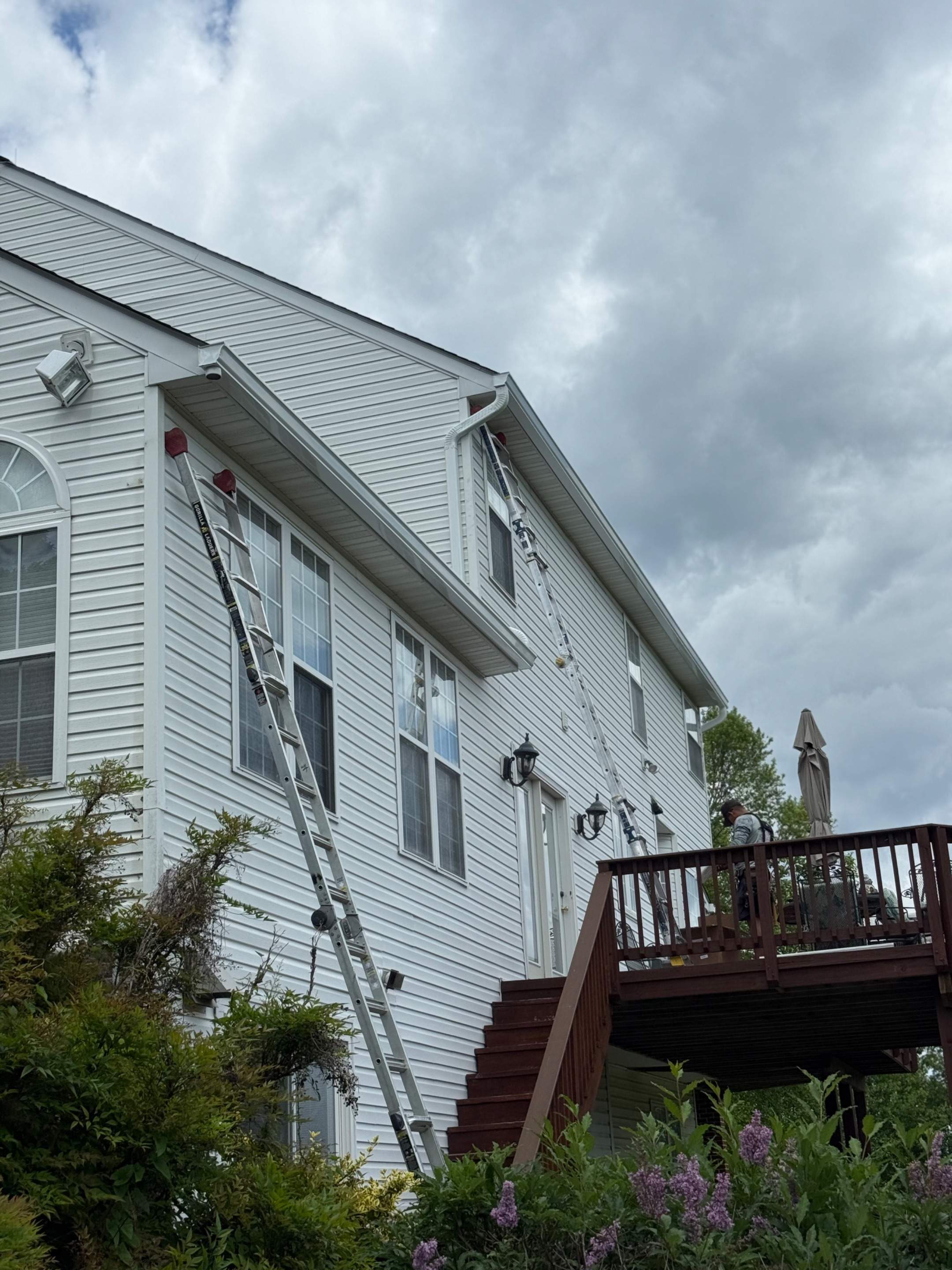 Gutter Installation using 6" Seamless Gutters by Matter Roofing & Construction