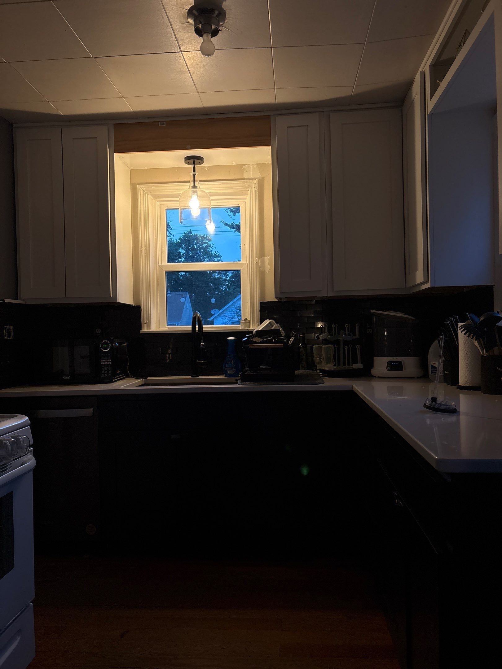 Two-Tone Kitchen Remodel with Black Subway Tile in Lincoln by CompanyCam Sales Demo