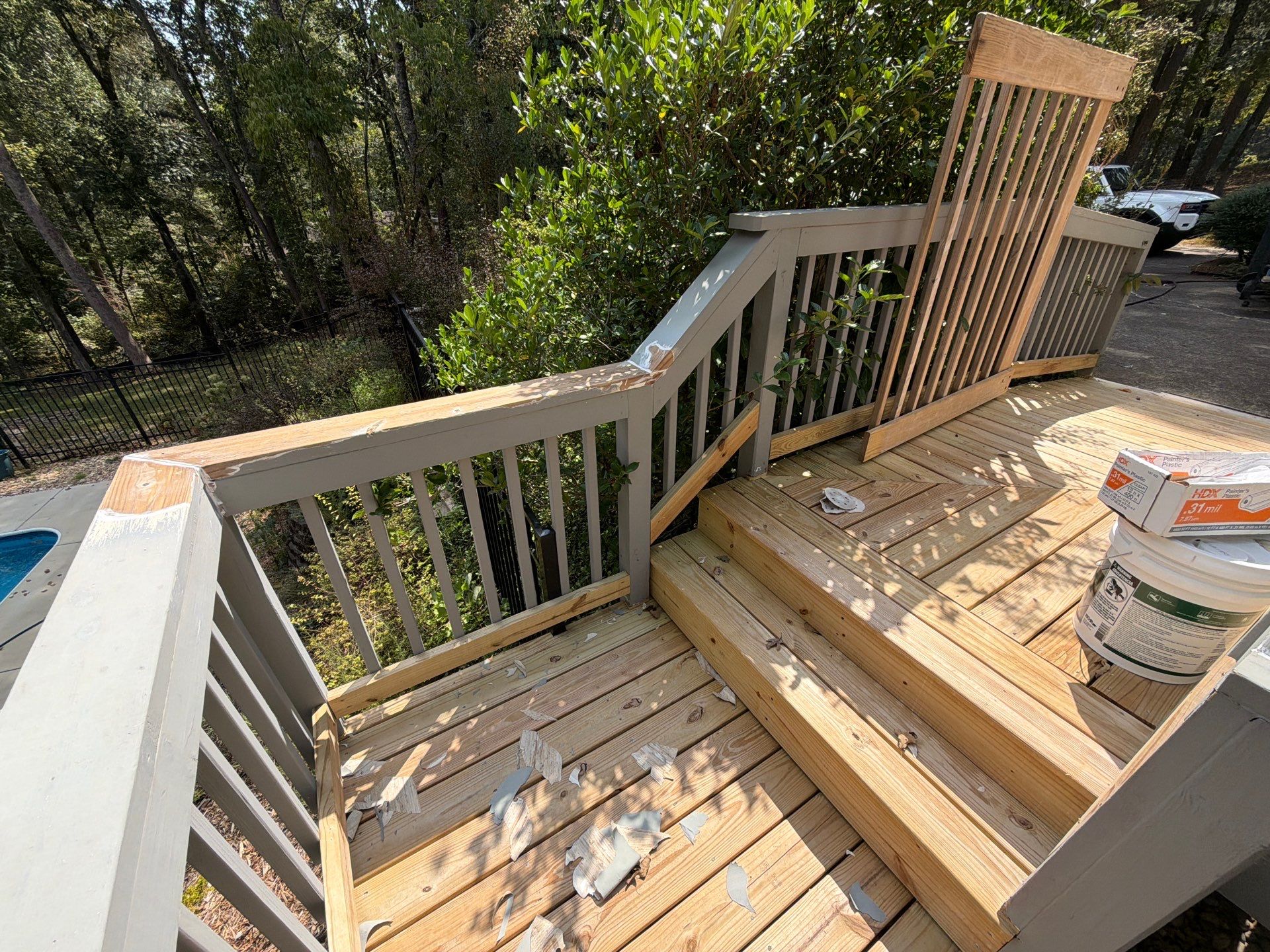 Multi-Level Deck Restoration and Staining Project in Canton, Georgia by Swift Home Renovations 
