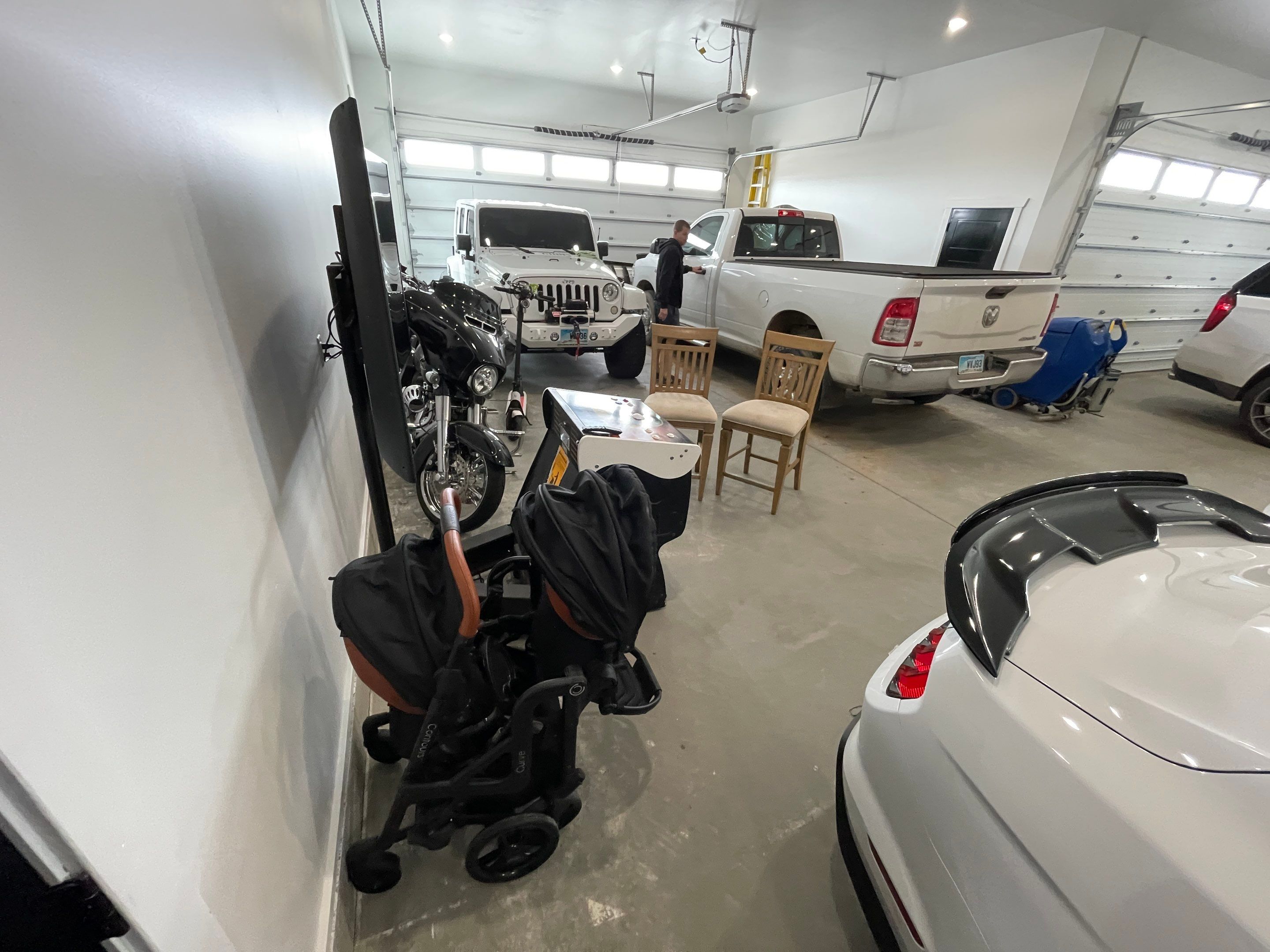 Gravel Flake Garage Floor Coating in Yankton by Select Painting, Coatings & Garage Cabinets