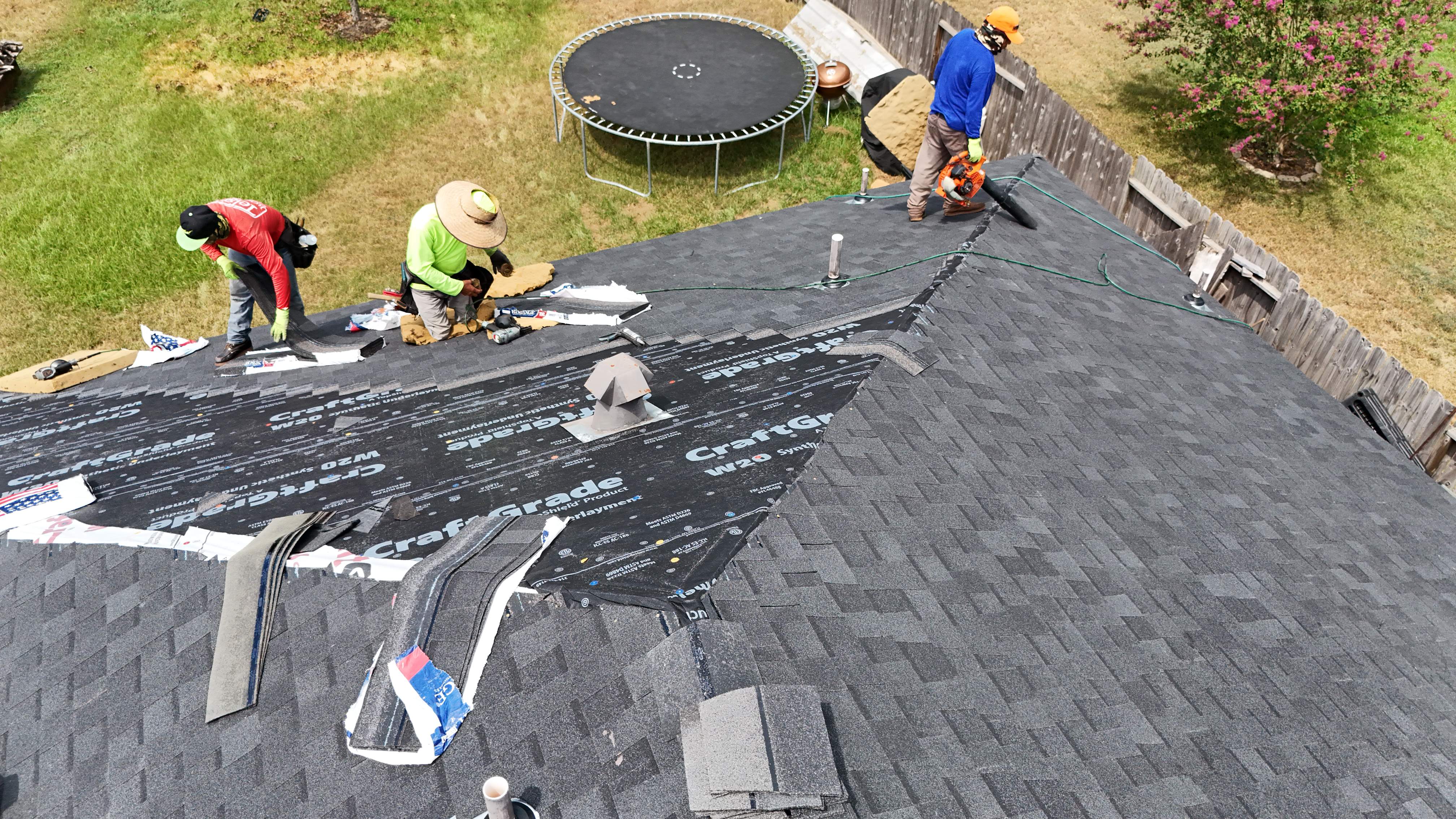 Rustic Black Shingle Roof Replacement — Spring, TX by PL Roofing & SB Roofing, LLC.