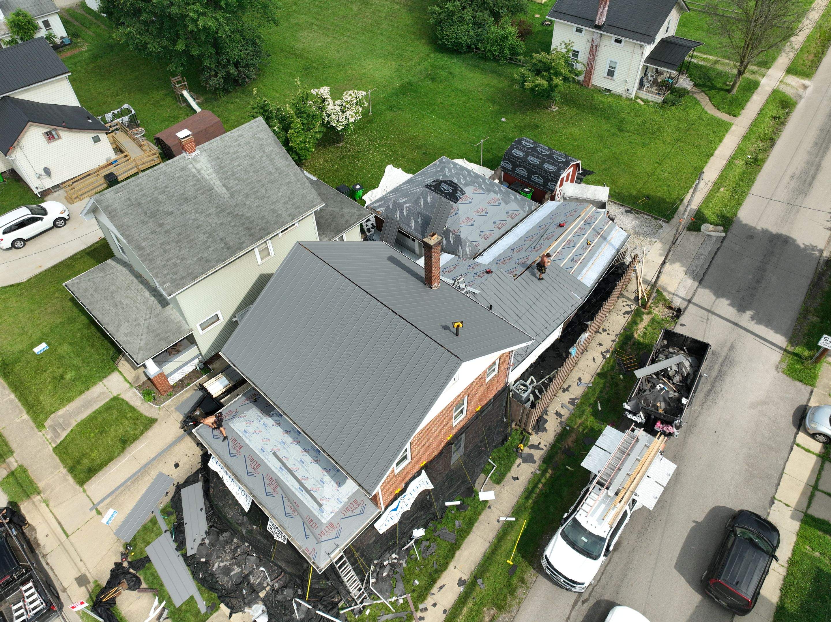 Heavy Metal in Wooster: Textured Charcoal Fortress by Cornerstone Roofing And Siding
