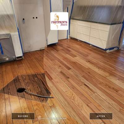 Red Oak refinish with Loba water based Gloss