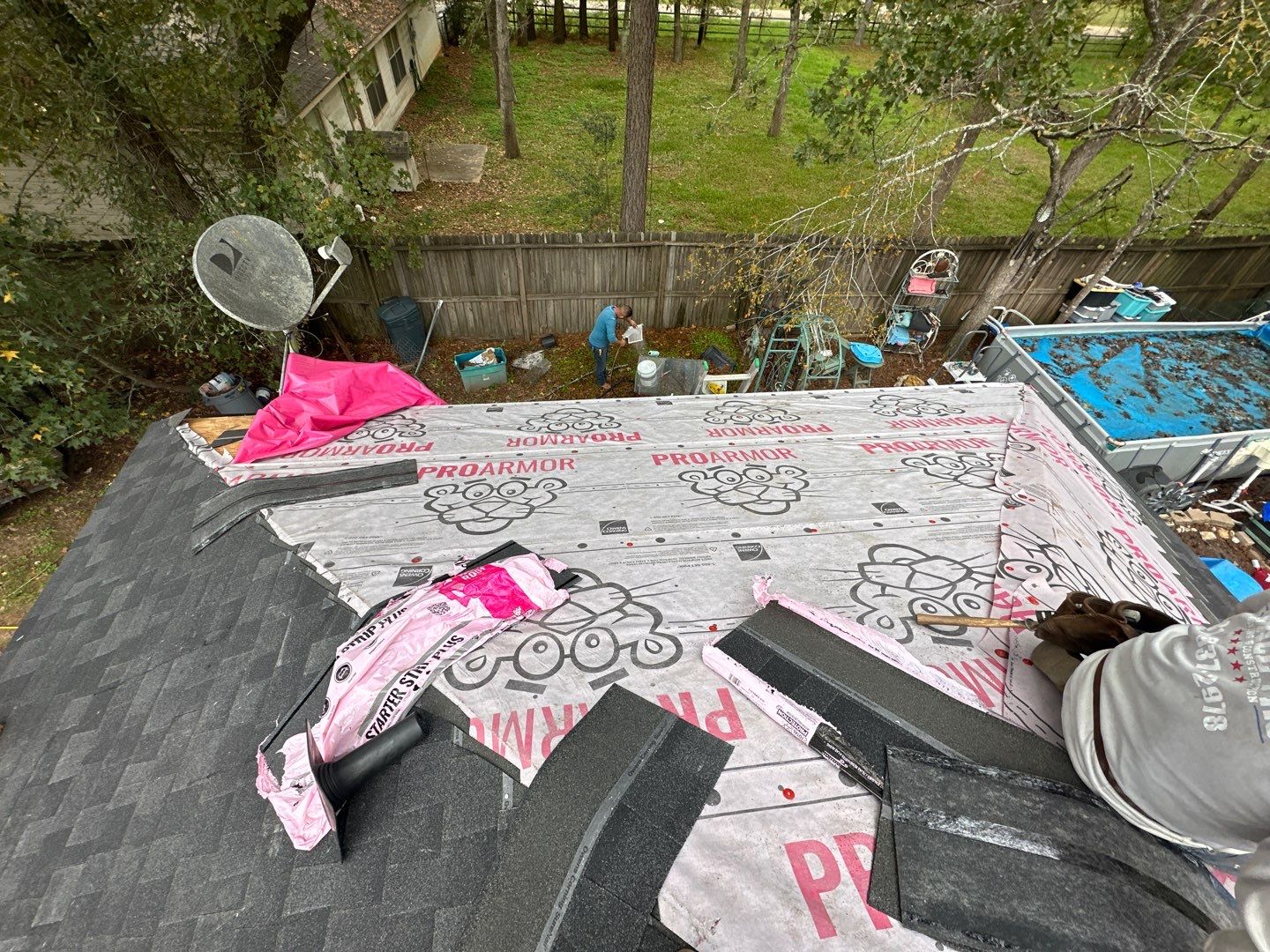 Residential Roofing Installation using Owen's Corning Duration (Lifetime) Shingles by Roof Repair Company