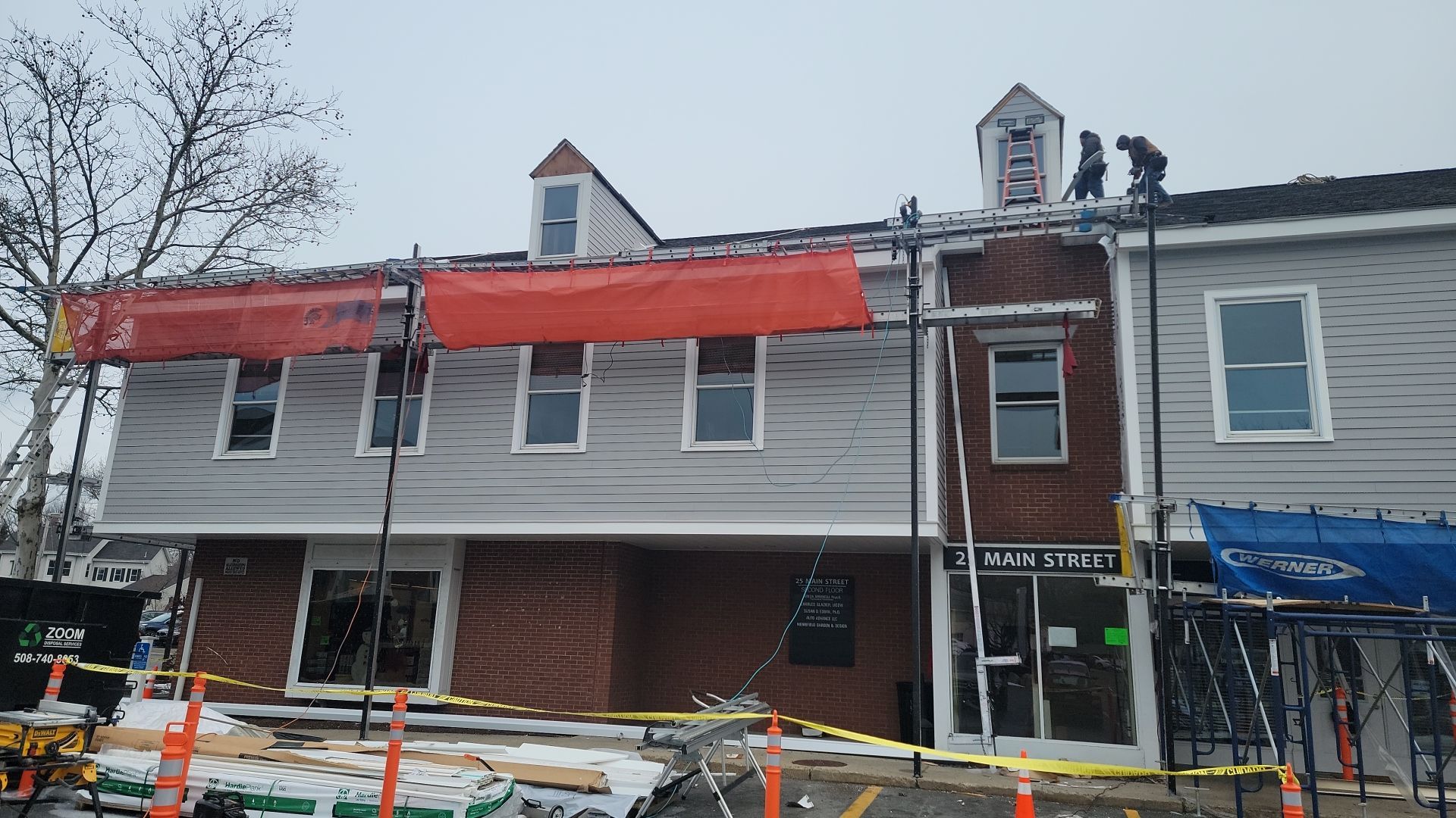 James Hardie Siding on Comercial building by UBrothers Construction