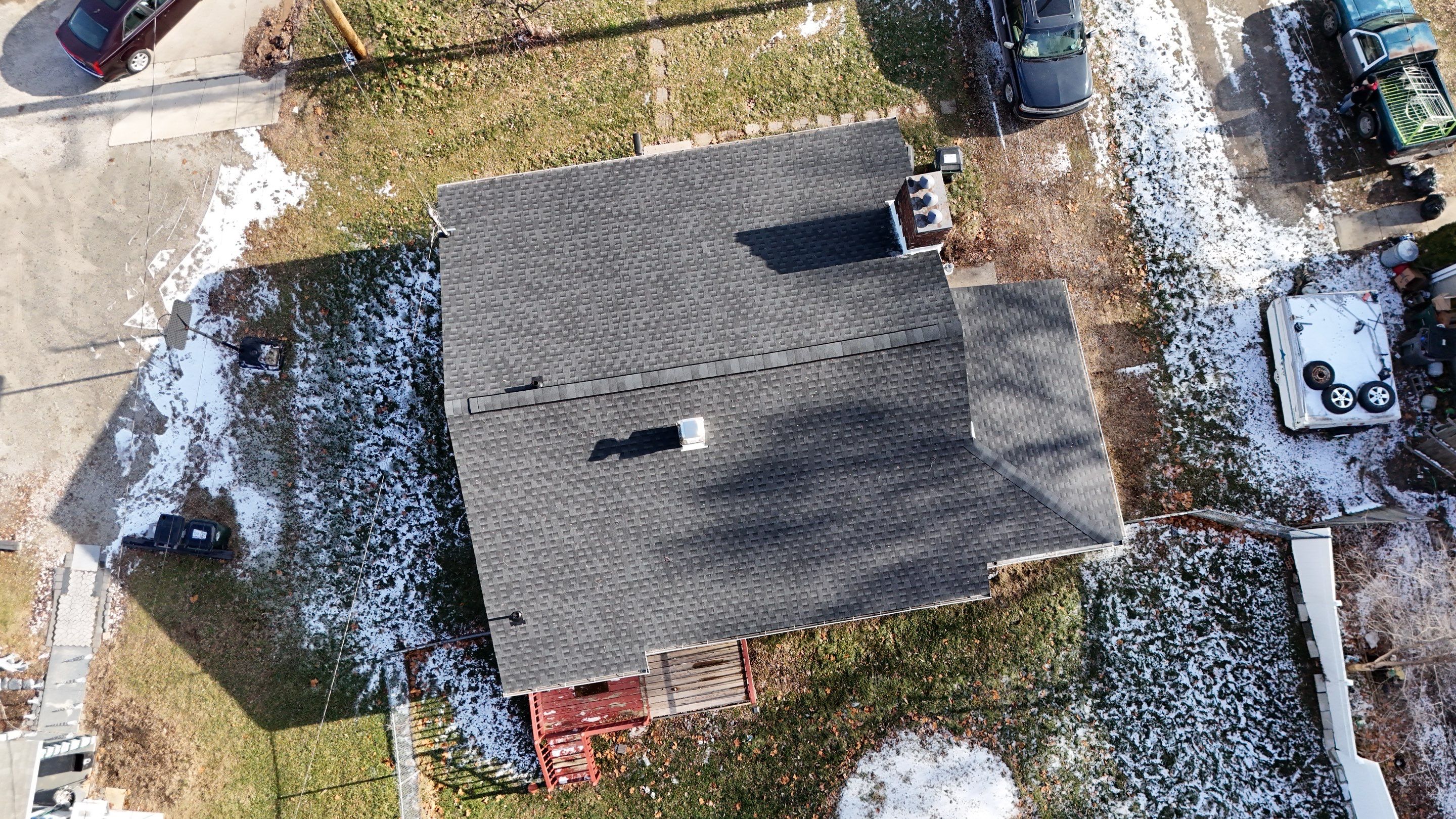 Residential Roofing Installation using GAF Timberline HDZ Charcoal by Nitro Roofing and Construction