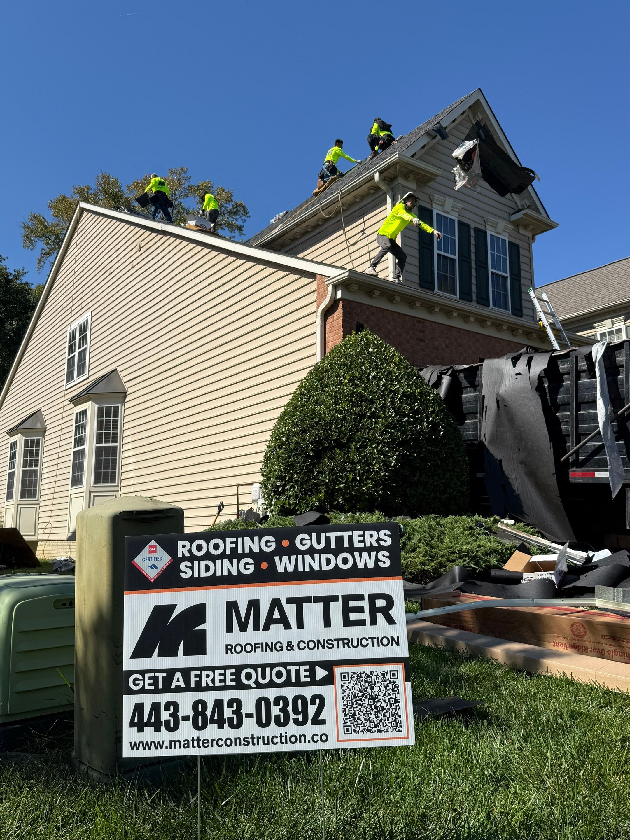 Residential Roofing Installation using Tamko Titan XT by Matter Roofing & Construction