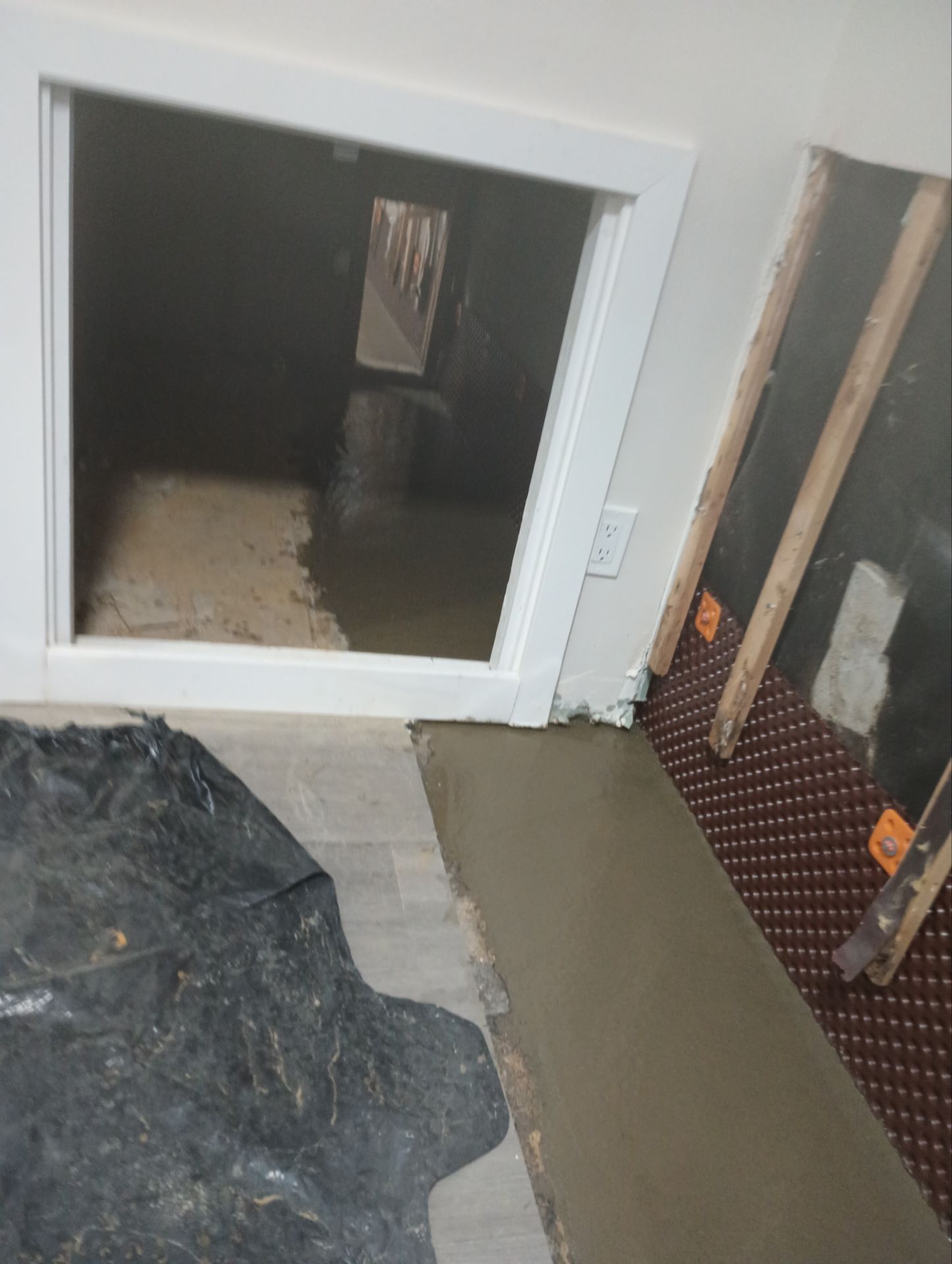 French Drain using pipes by Stone Waterproofing