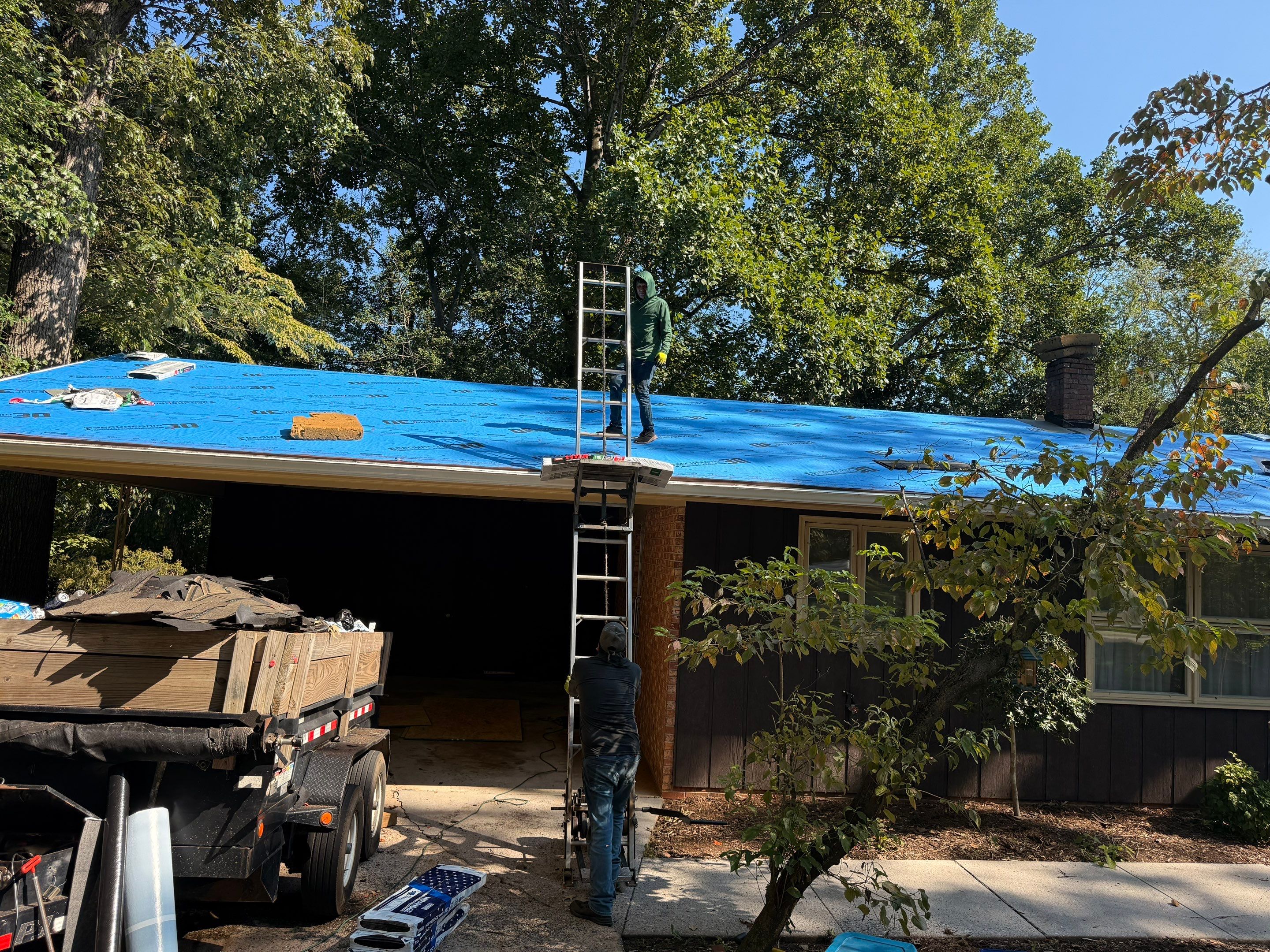 Residential Roof Replacement using TAMKO Titan XT Rustic Black by RISE Roofing & Restoration, LLC