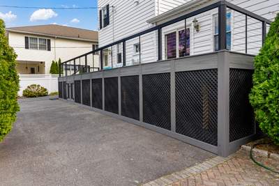 new deck with cable rails in Montclair NJ