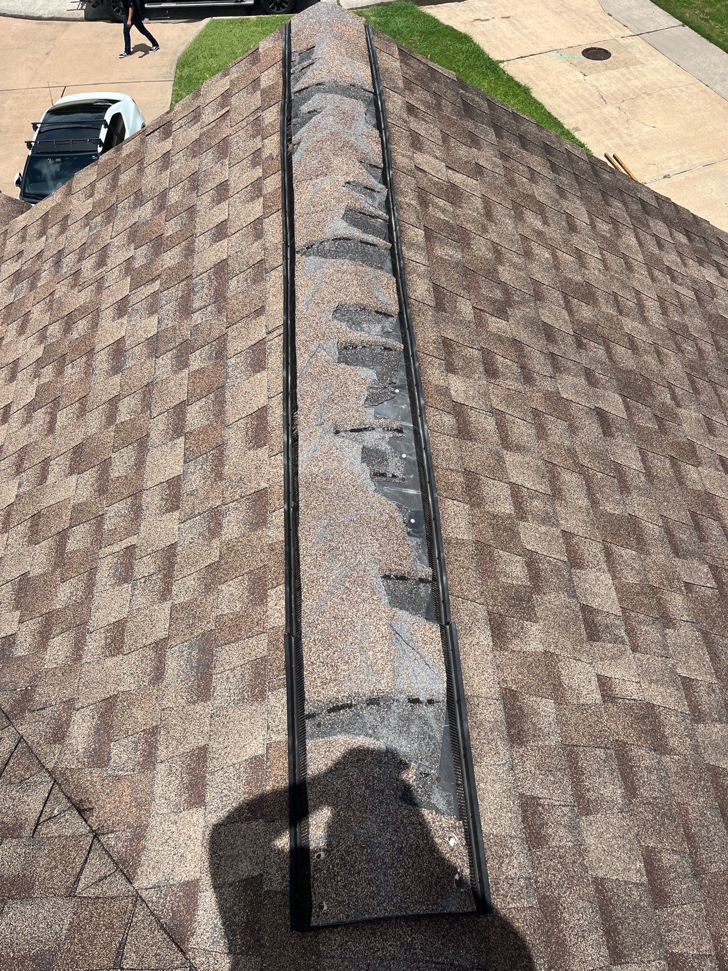 Hail Damage using Owen's Corning Duration (Lifetime) Shingles by Roof Repair Company