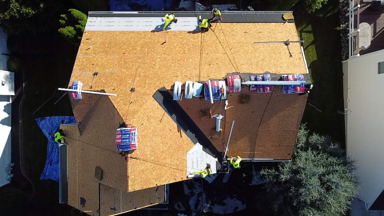 Residential Roofing Installation using GAF Timberline HDZ by Matter Roofing & Construction