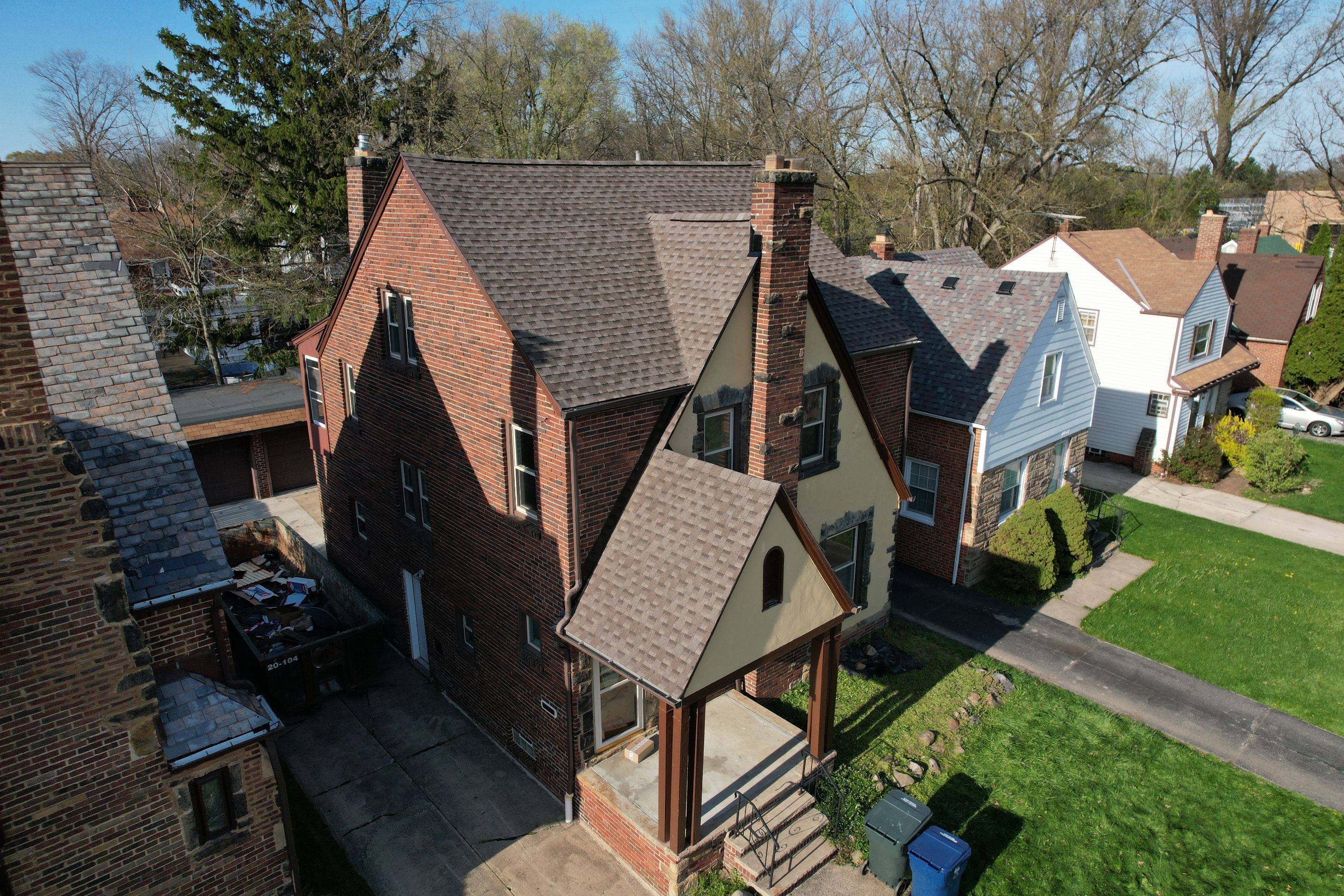 Cleveland Heights Residential Roof Replacement using GAF Timberline HDZ Mission Brown by Atlas Roofing & Restoration