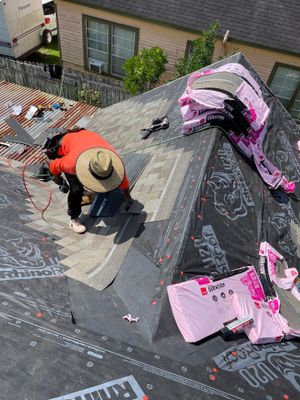 Residential Roofing Installation using Owen's Corning Duration (Lifetime) Shingles