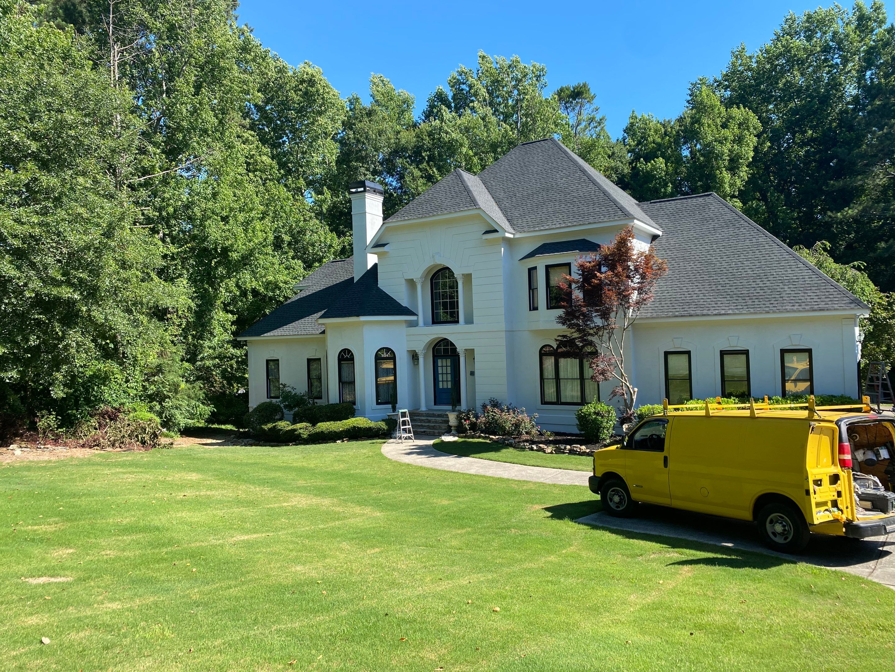 Full Exterior Stucco Painting and Trim Refresh in Alpharetta by Swift Home Renovations