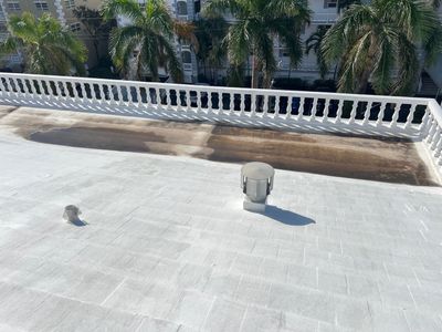 Silicone Roof Coating and Framing Repairs for Fort Lauderdale Condominium