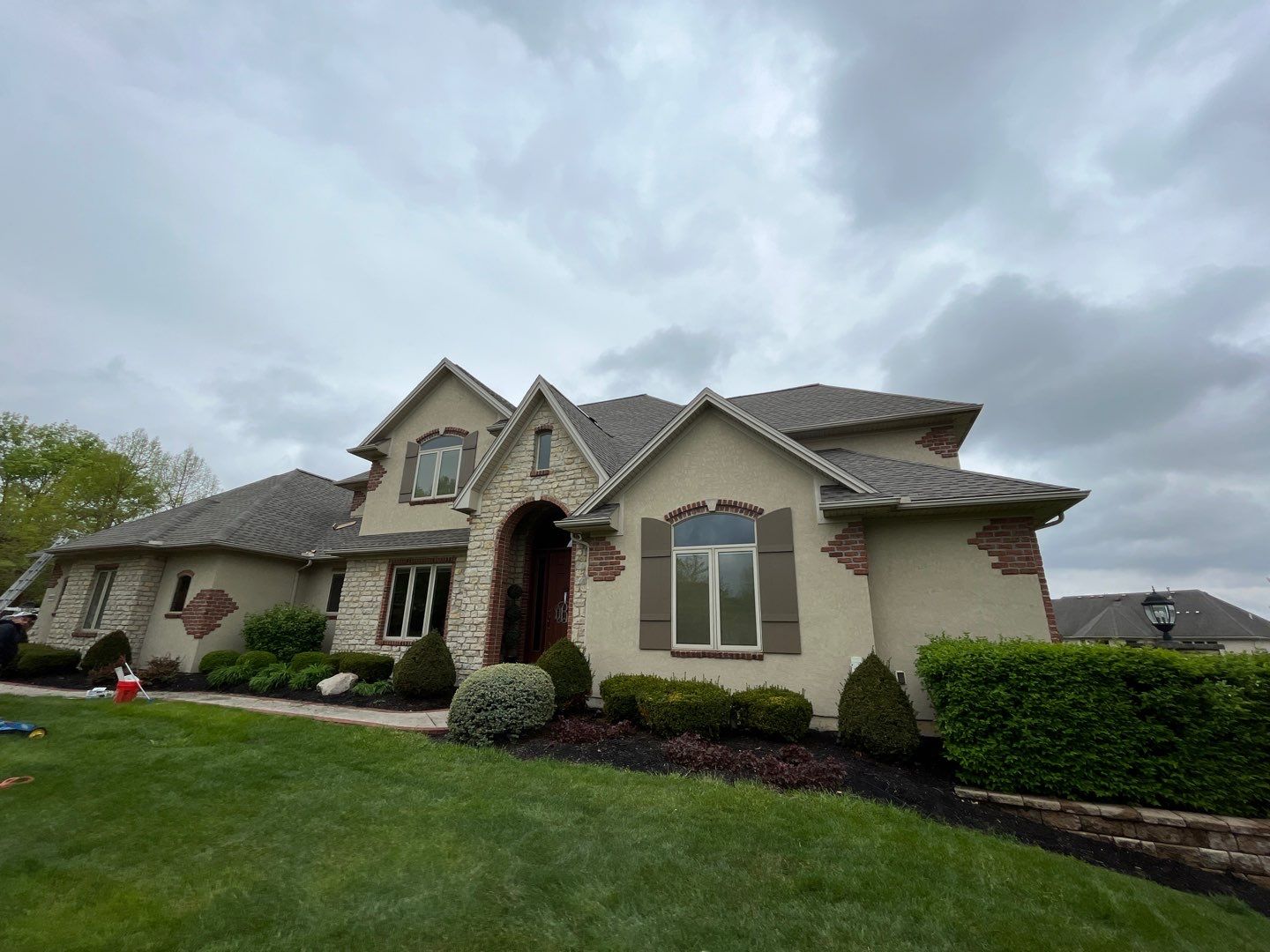 Residential Roofing Installation using GAF Timberline HDZ Weathered Wood by Nitro Roofing and Construction