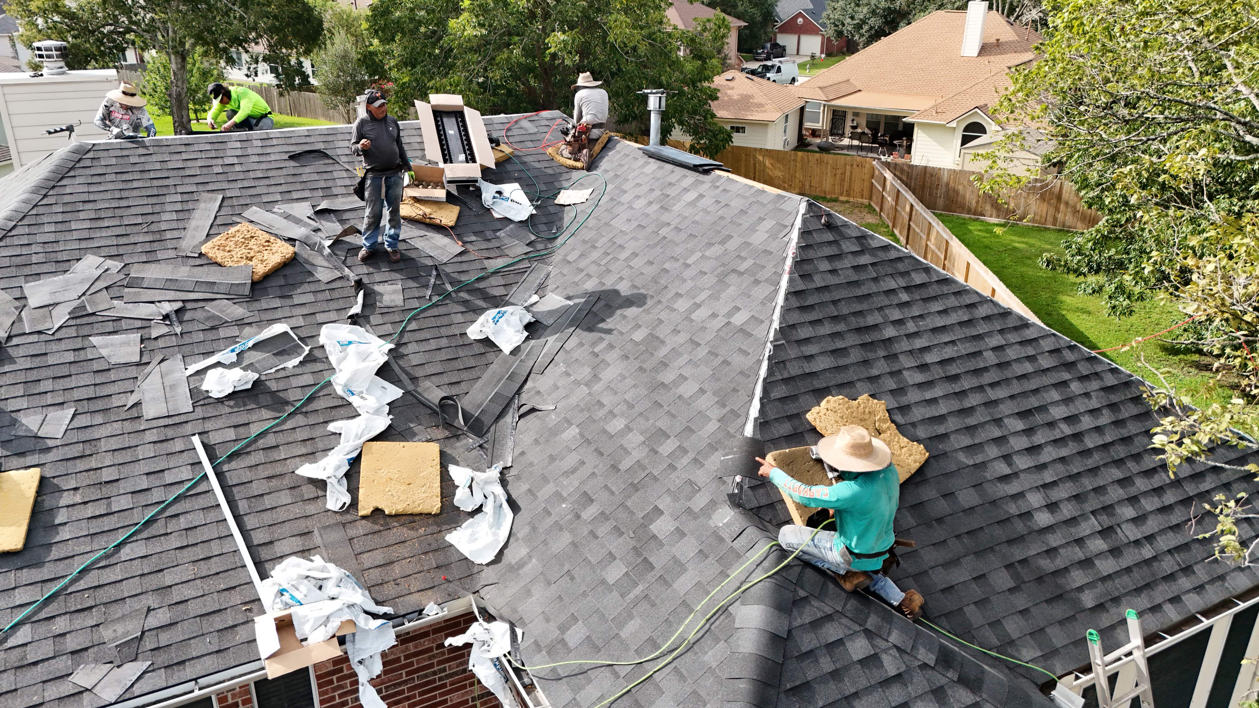 Charcoal Shingle Roof Replacement — North Houston, TX by PL Roofing & SB Roofing, LLC.