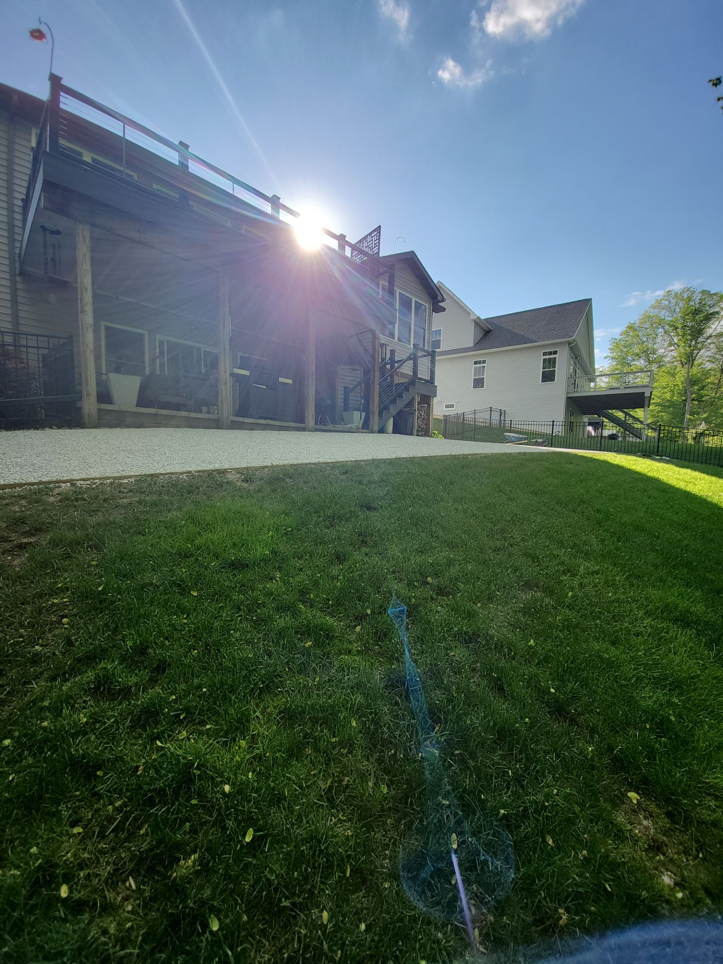 Partial Backyard Lawn Chardon, Ohio by Southwest Greens Midwest