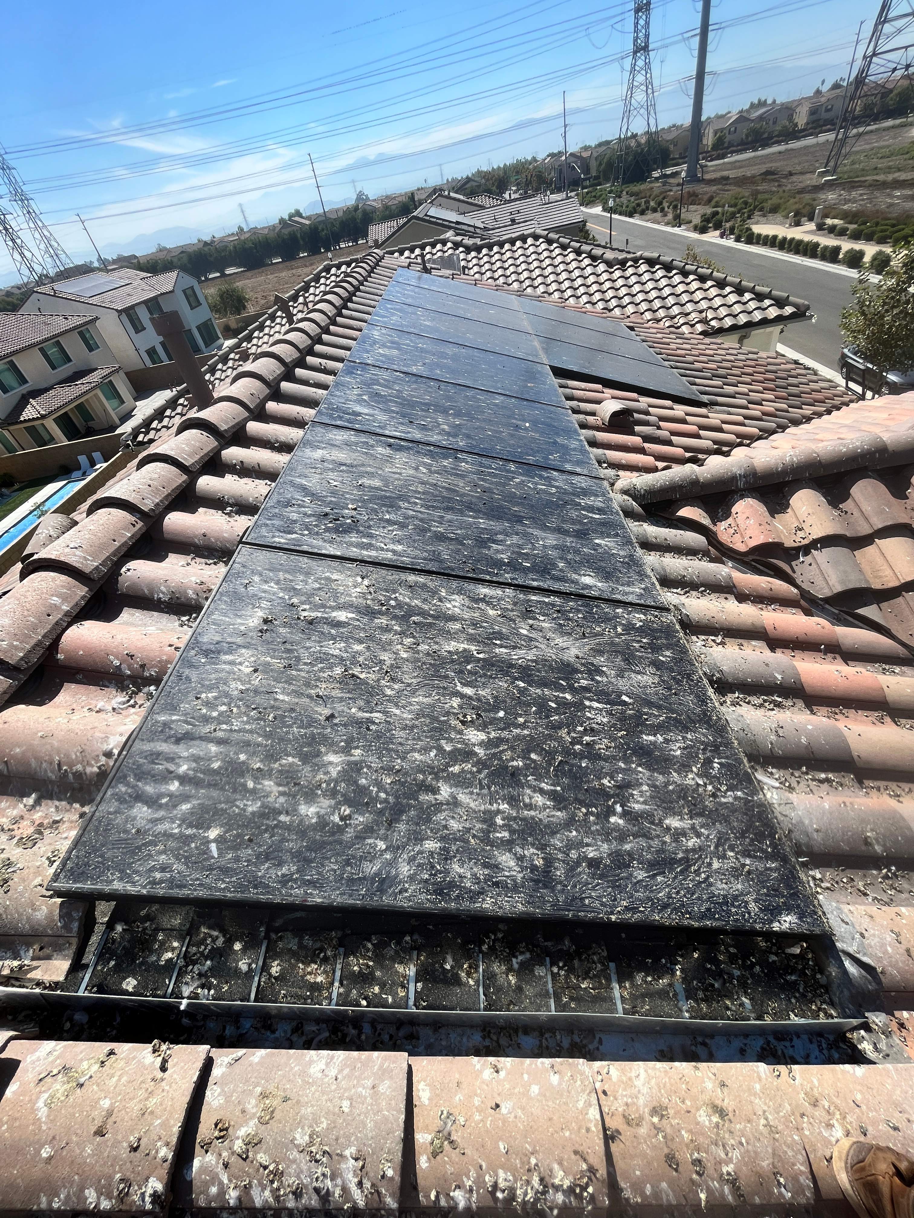 Bird Proofing Solar Panels in Ontario Ca by Palm Coast Solar Cleaning