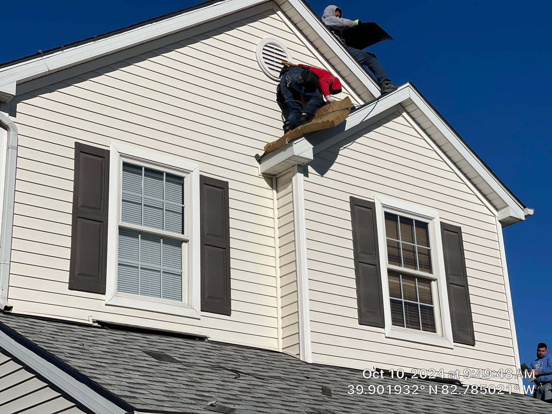 Residential Roofing Installation using IKO dimensional shingles by SOS Home Ohio 