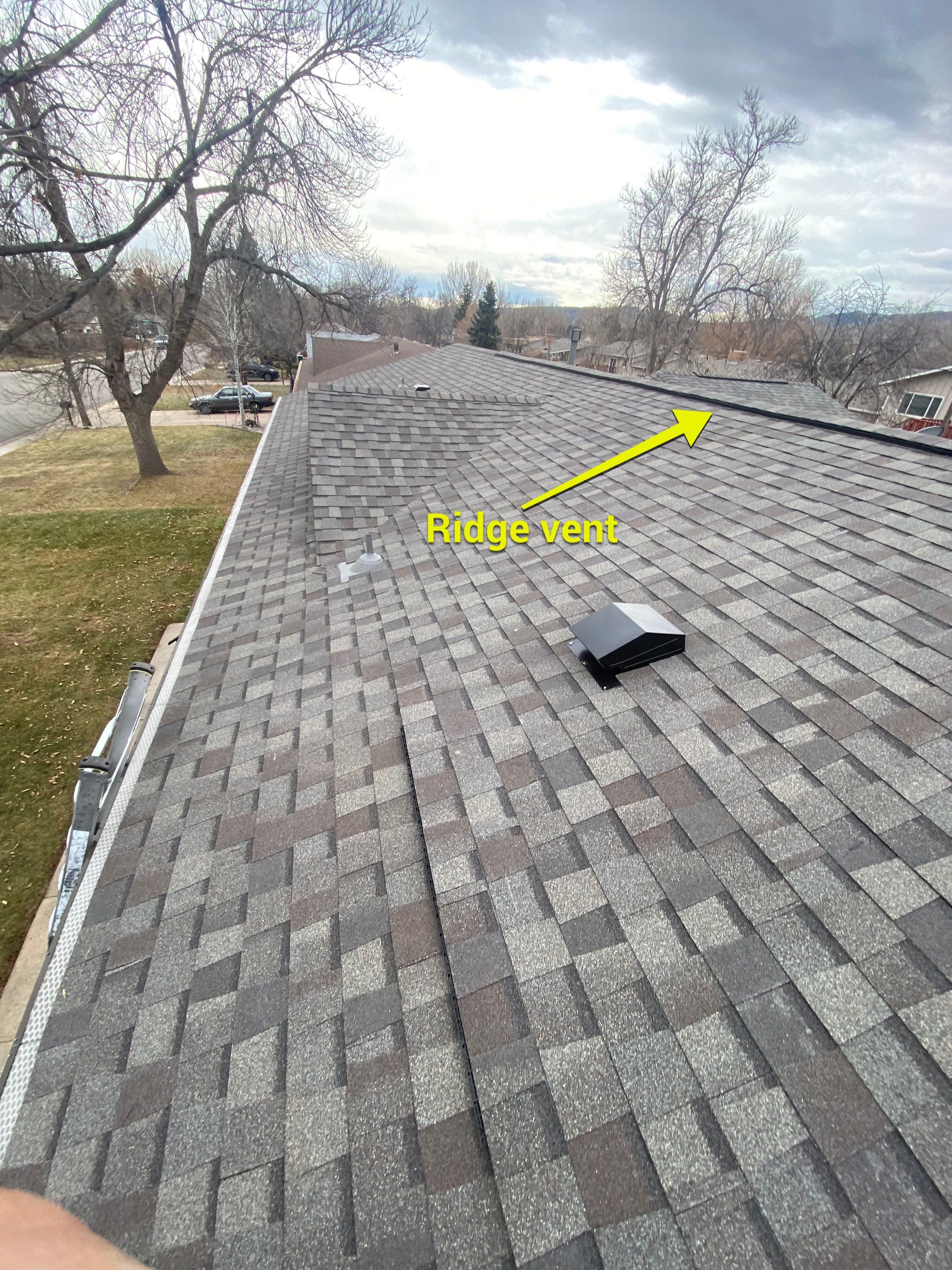 Resdiental Hail Damage Roof Replacement  using Certainteed Northgate Class 4 Impact Resistant "Weathered Wood" color by Black Belt Roofing 