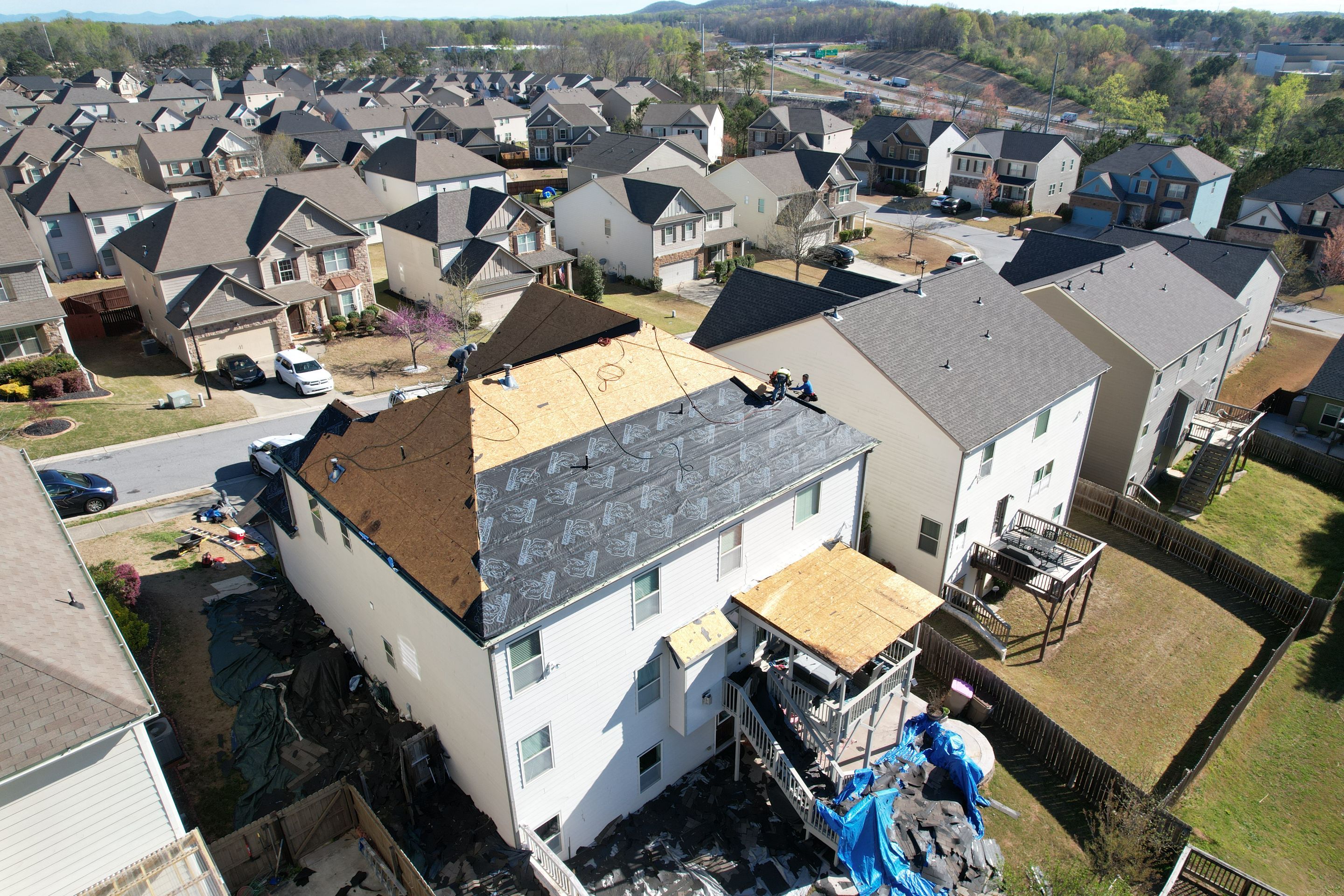 Residential Roofing Installation using Owens Corning by Inspector Roofing and Restoration