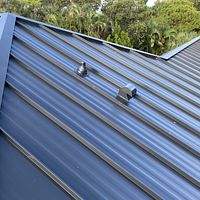 24ga 1.5" Mechanical Seam Matte Black by Total Roofing System The Metal Roof Experts
