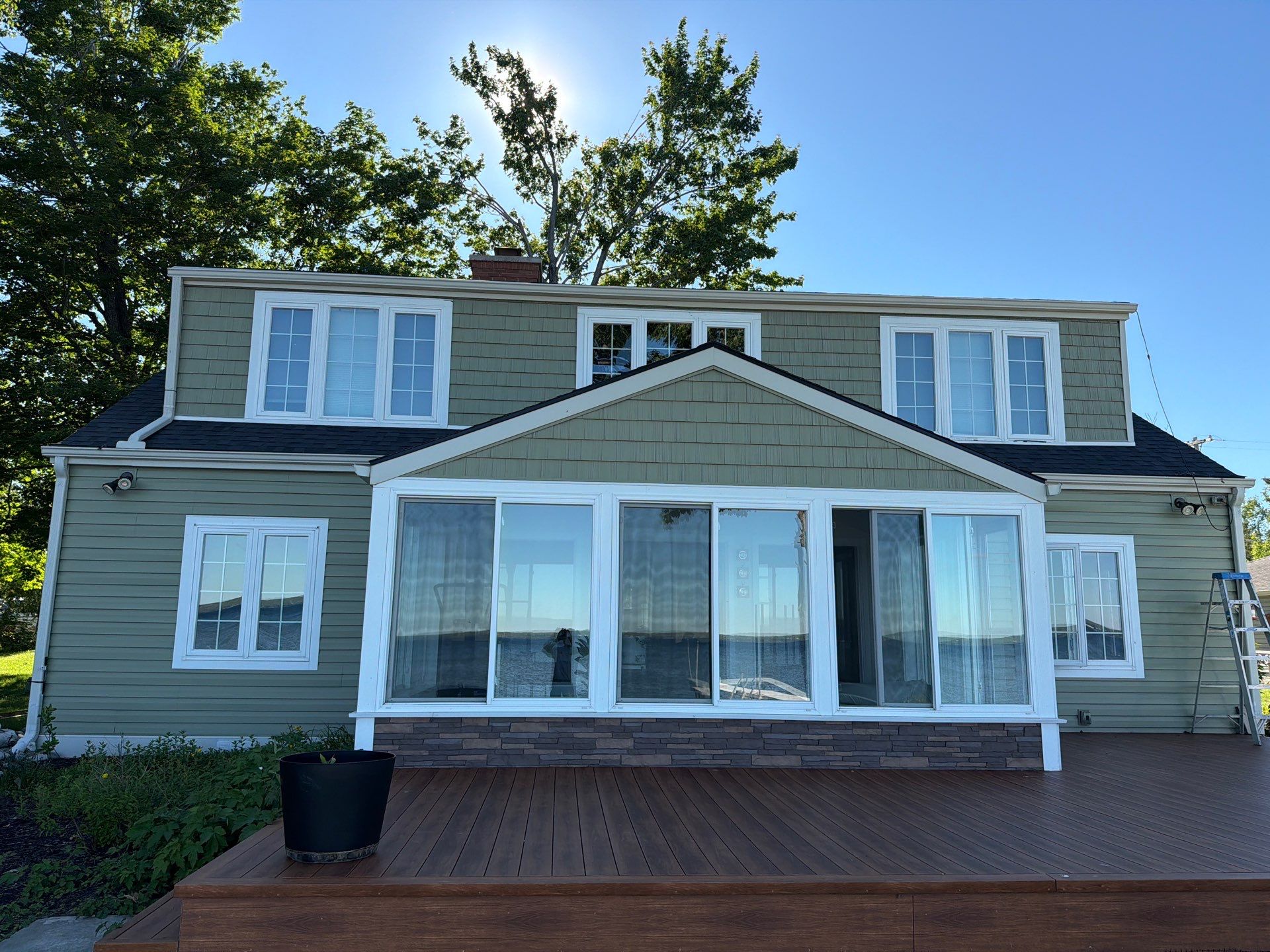 Gutter Installation and Exterior Drainage Upgrade in Cheboygan by Rainbow Seamless Systems