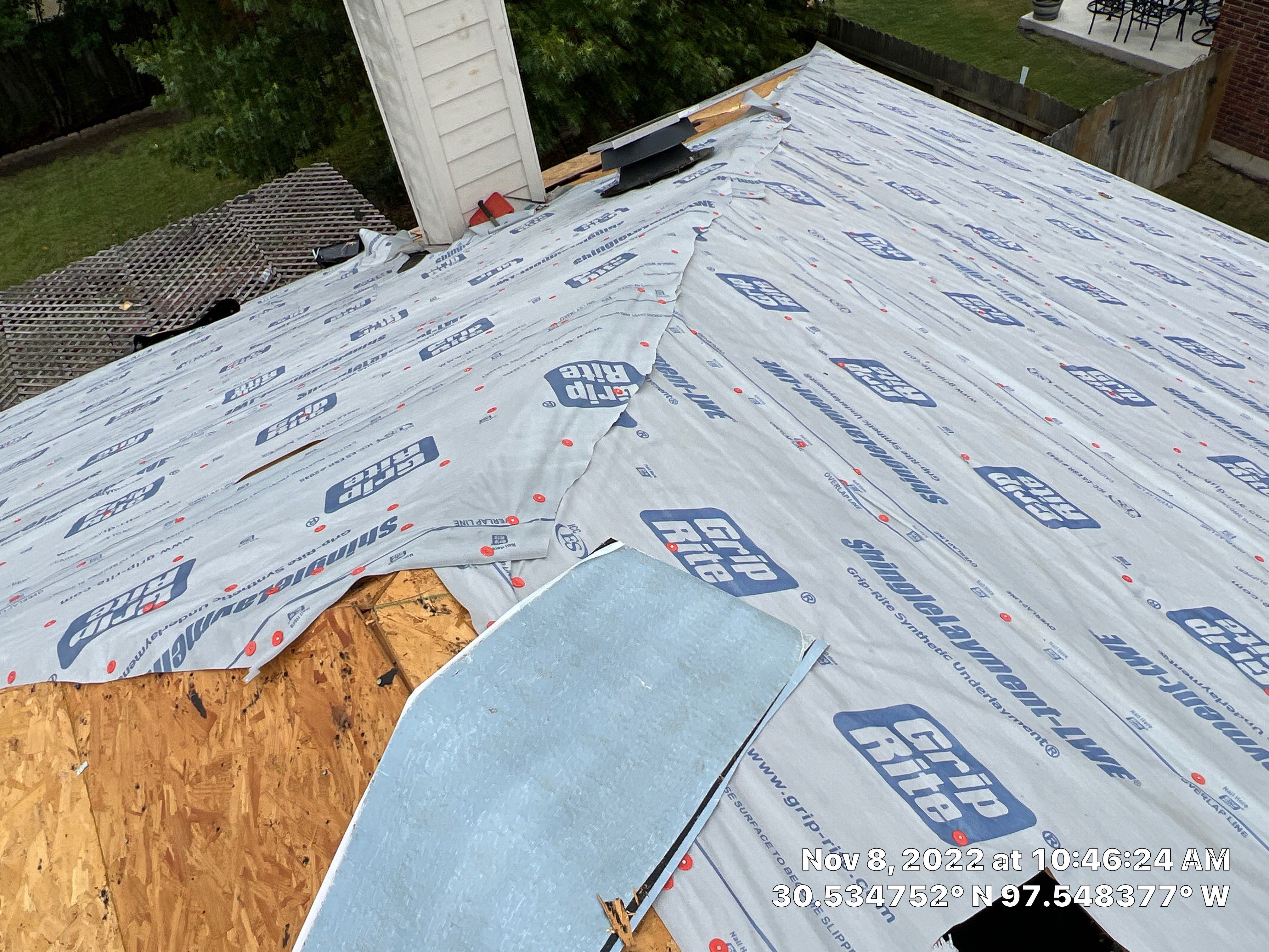 Residential Roof Replacement and Decking Installation in Hutto by Caliber Restoration LLC