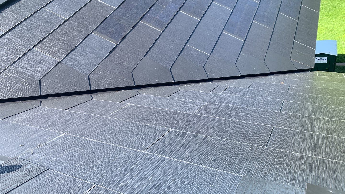 Tesla Solar Roof Replacement using Tesla Solar Roof V3 tiles by American Home Contractors