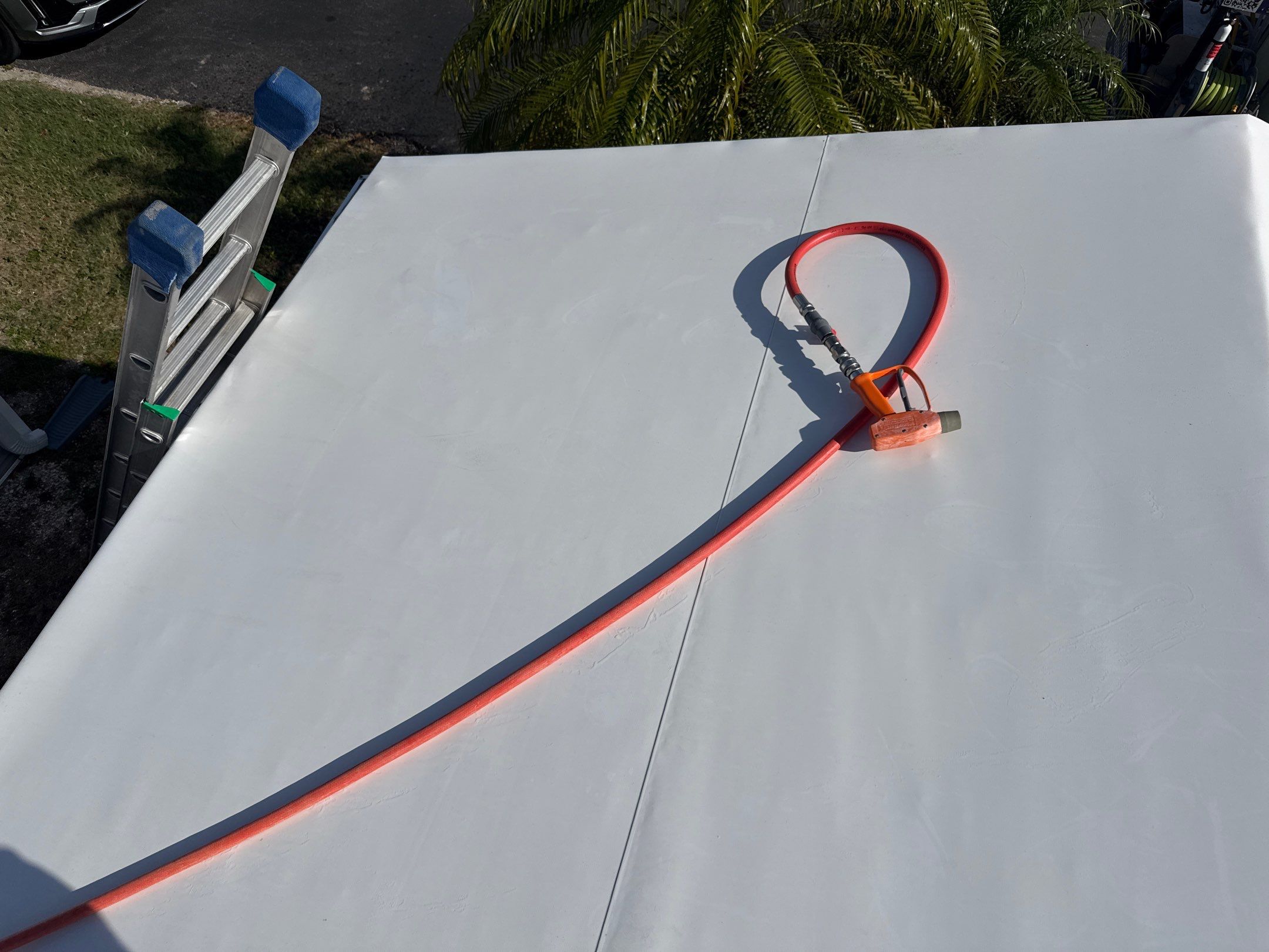 TPO Membrane Roof Cleaning in Fisherman’s Cove RV Resort, Terra Ceia, FL by Sunshine AquaWash