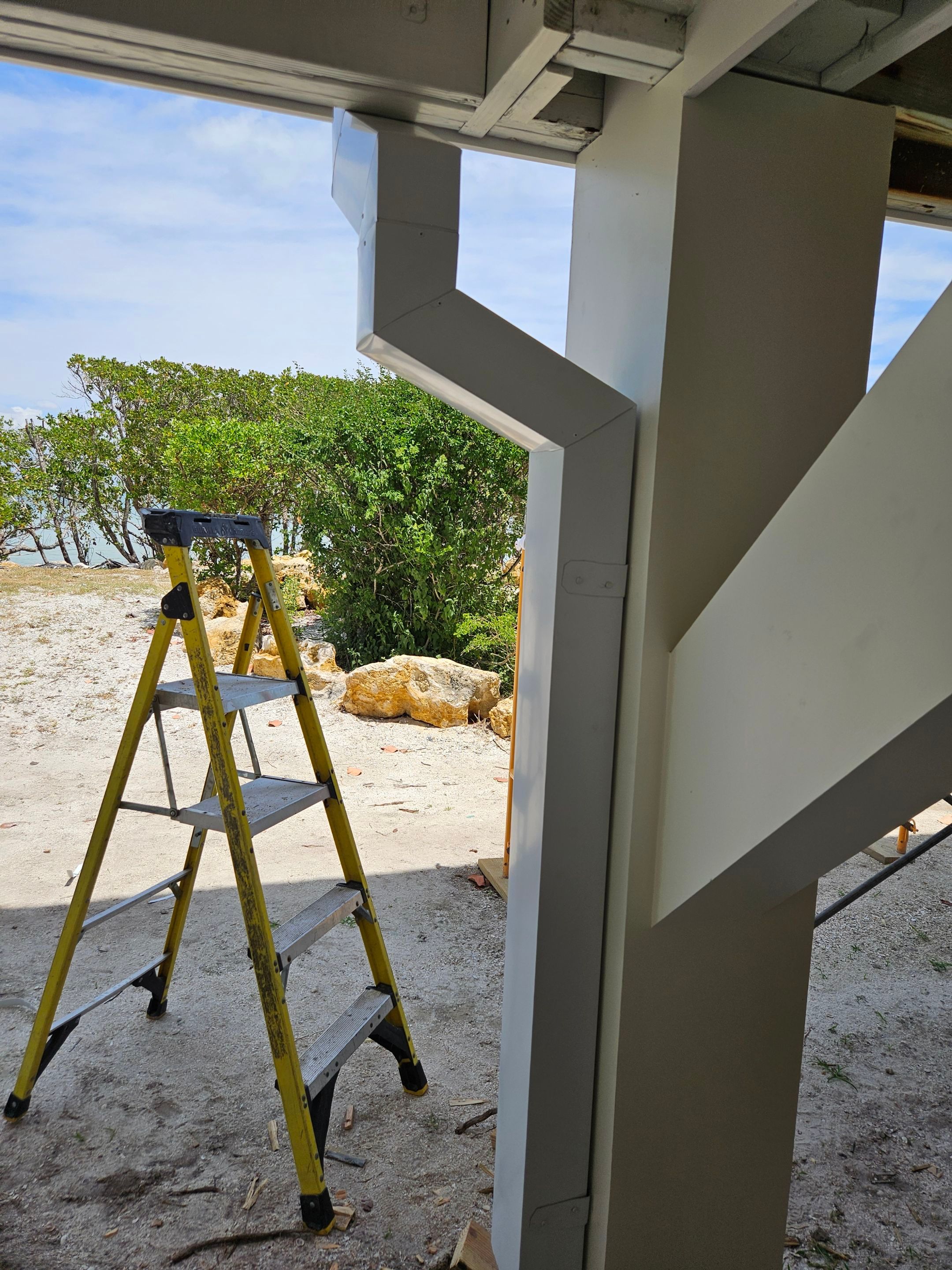 7-Inch Smooth Box Seamless Gutters using Seamless Gutters and Metal Fascia in Sanibel FL by Gutter Professors