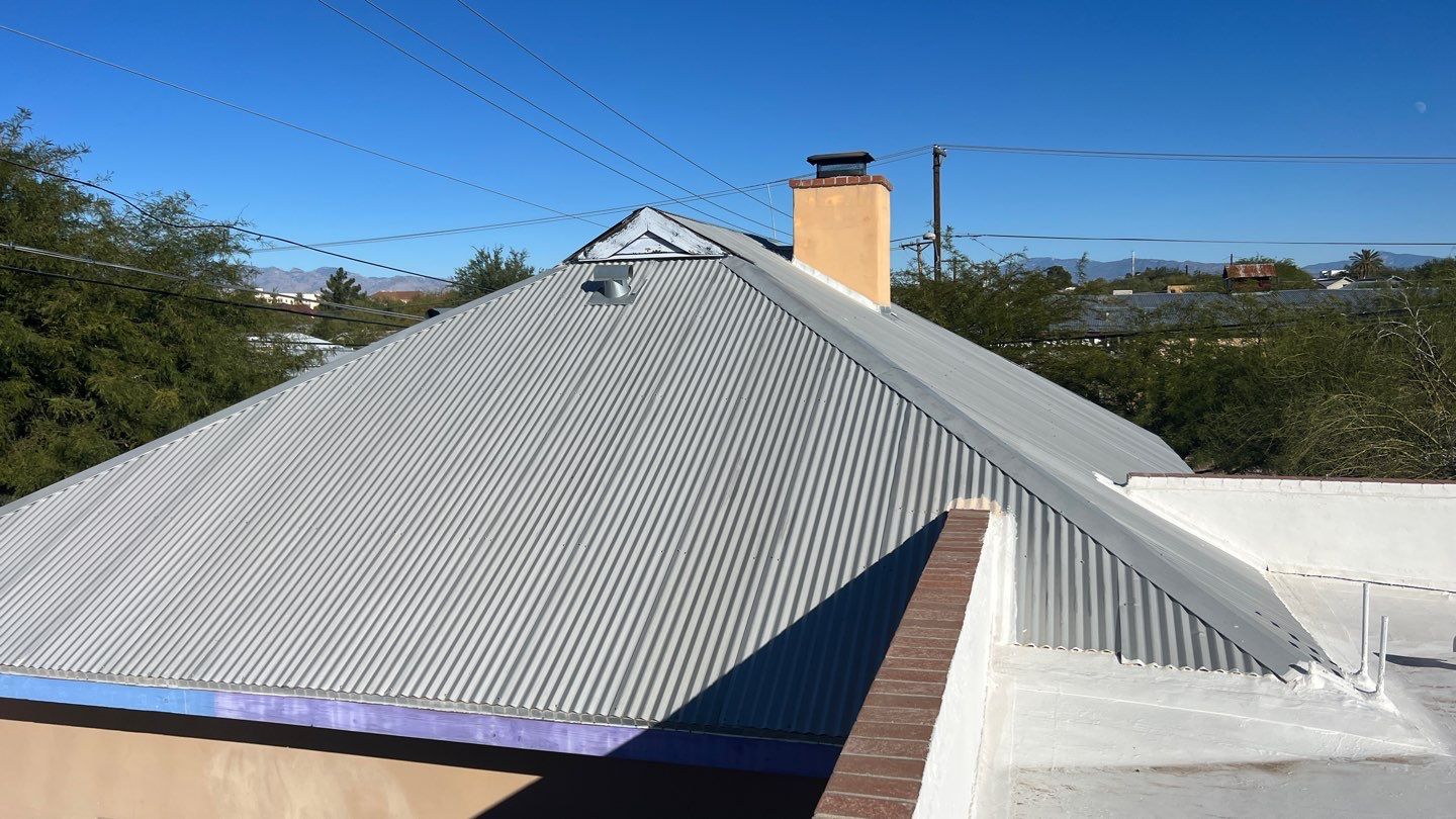 Metallic Silver Exposed Fastener by Reimagine Roofing