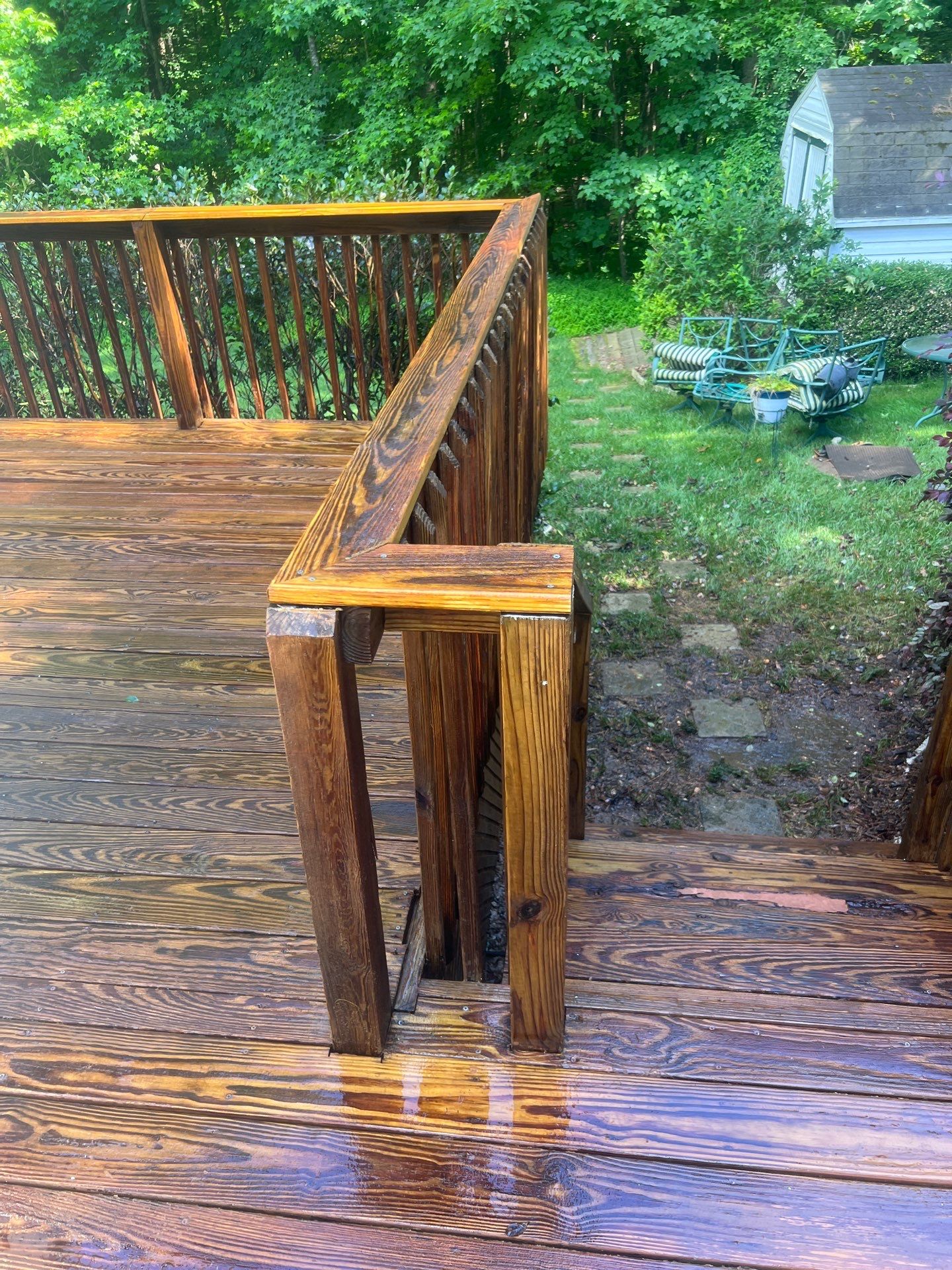 Weathered Deck using Wood Sealant by DuraSeal