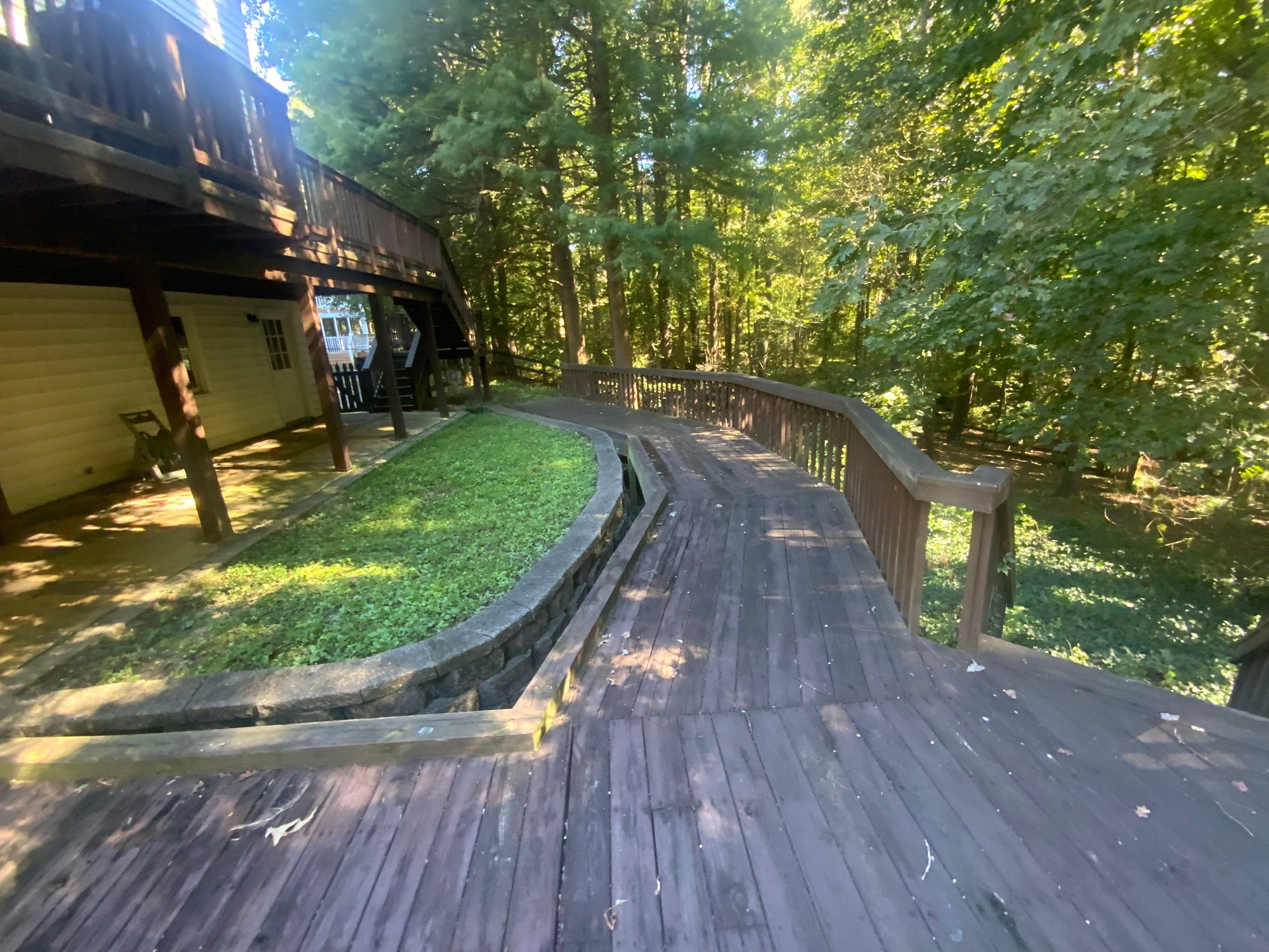 Multi-Level Wood Deck Staining and Refinishing in Duluth by Swift Home Renovations