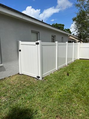 Vinyl Fence Installation using Vinyl Privacy Fence