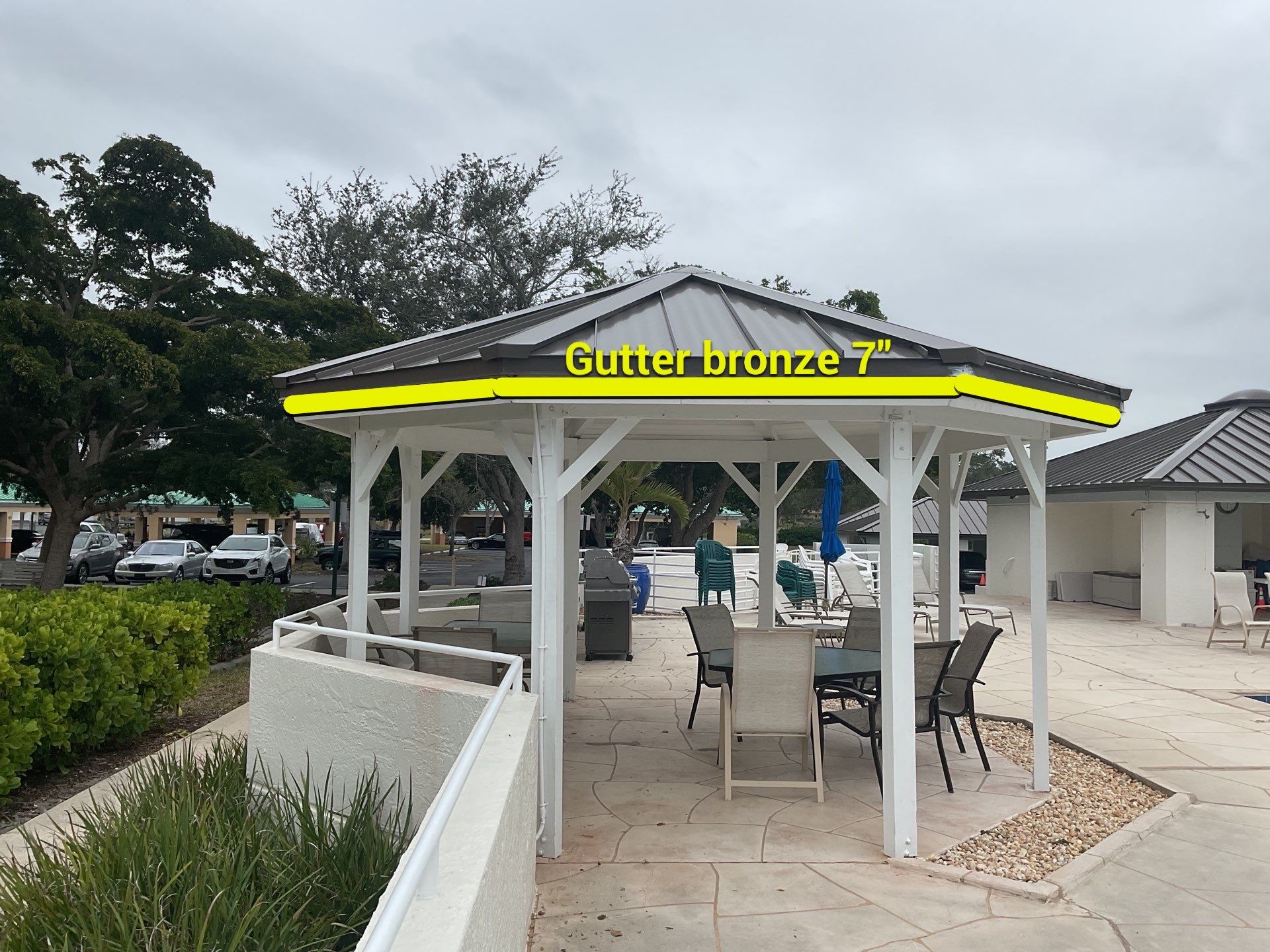 7-Inch Bronze Seamless Gutters Installation in Punta Gorda FL by Gutter Professors
