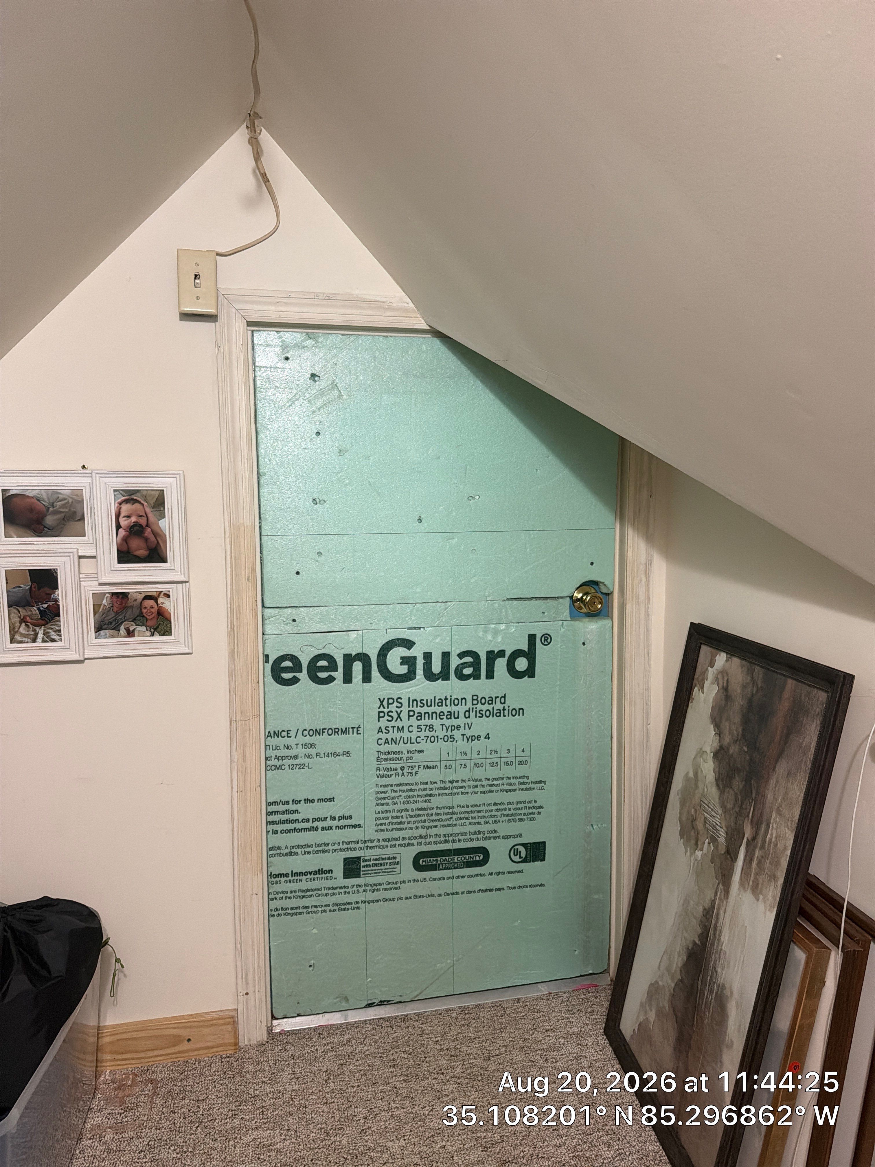 Attic Insulation Board and Window AC Unit Installation in Chattanooga by CompanyCam Sales Demo