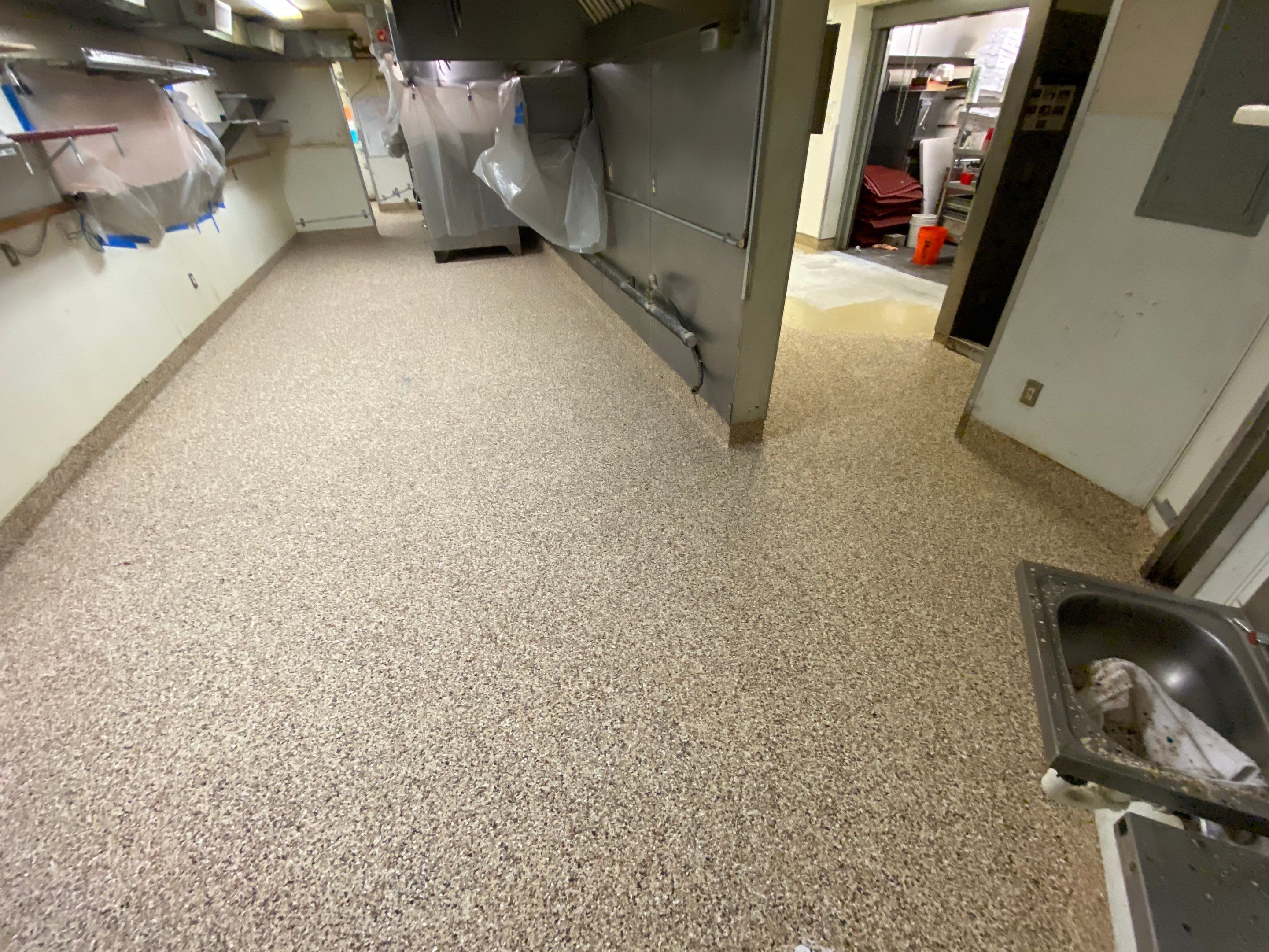 Commercial Floor Transformation using Penntek Evolution System by Croc Coatings, LLC