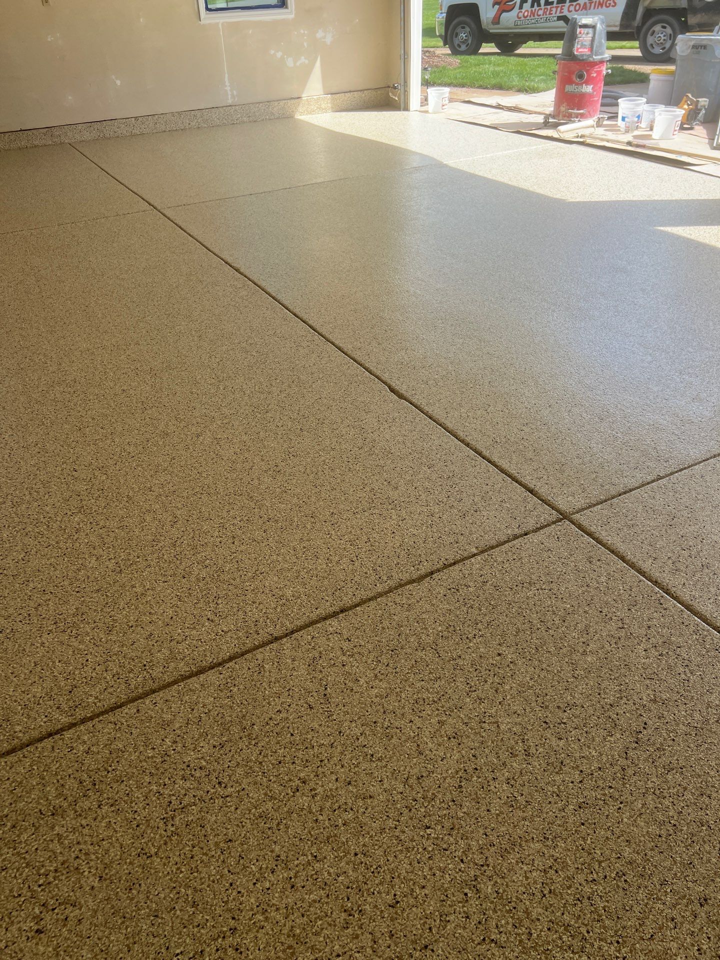Garage by Freedom Concrete Coatings. 
