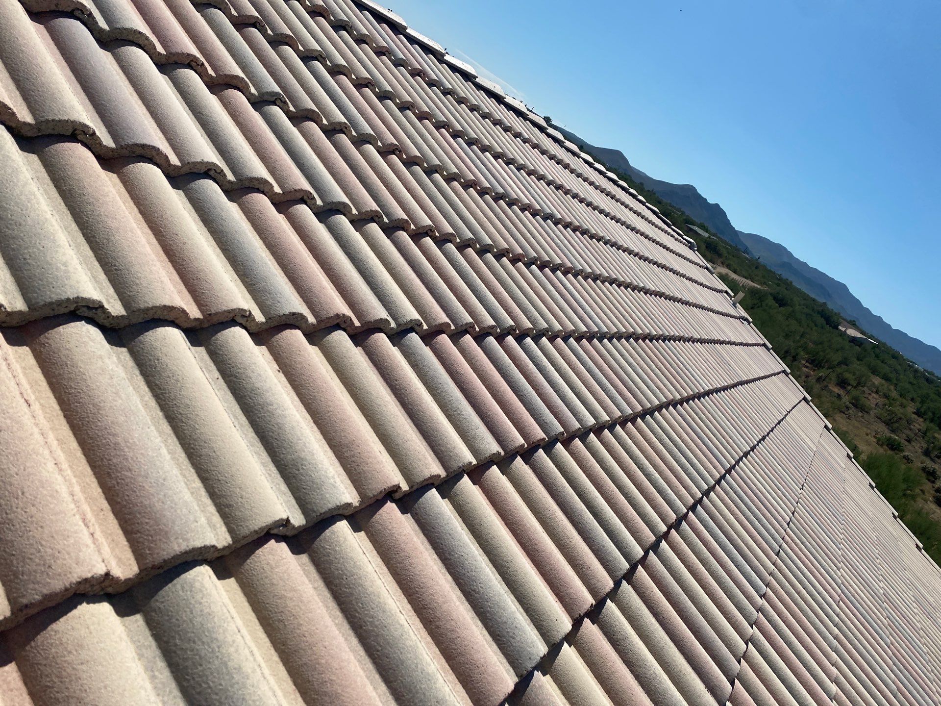 Sunset Rose Clay Tile by Reimagine Roofing