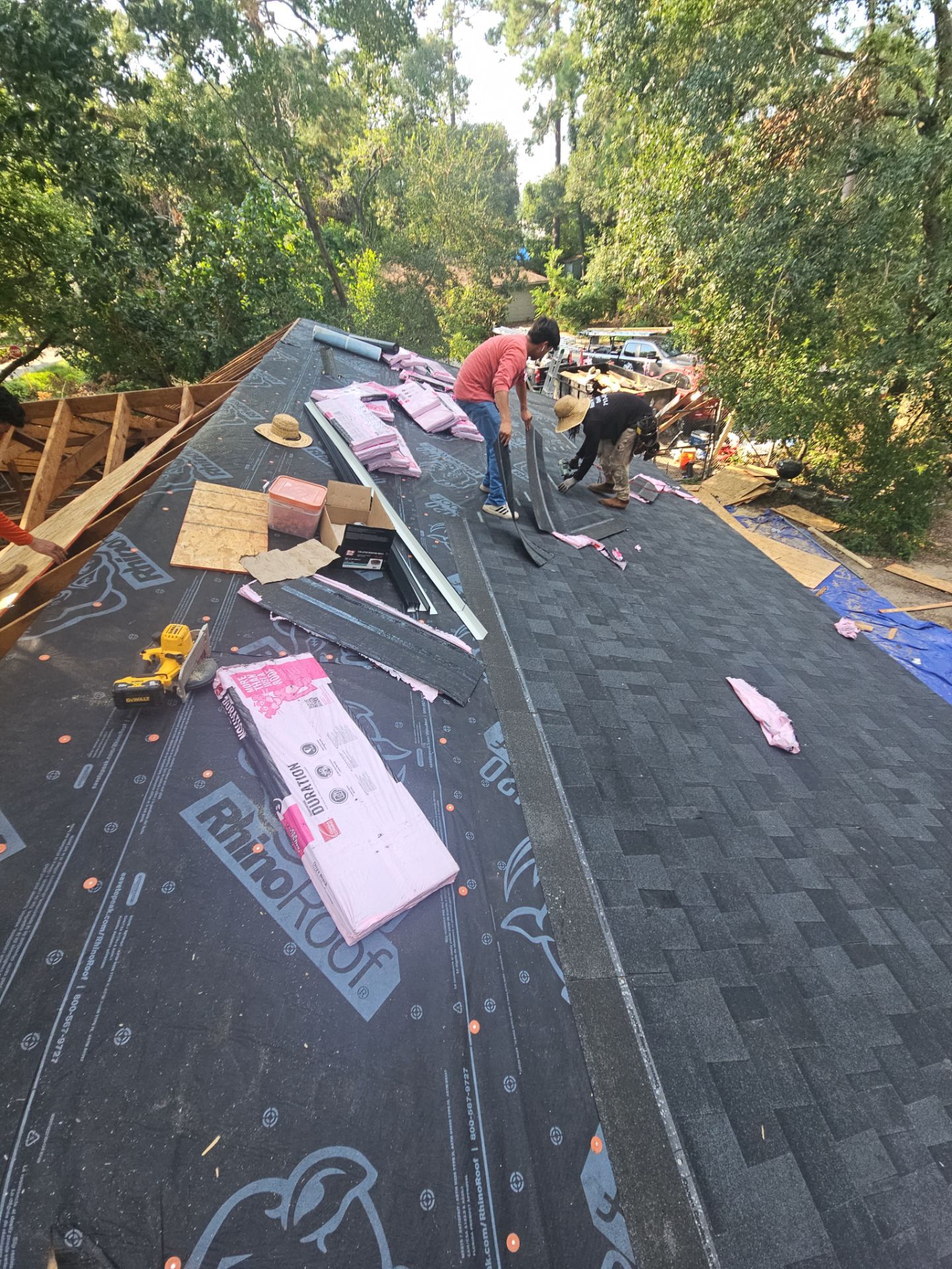 Residential Roofing Installation using Owen's Corning Duration (Lifetime) Shingles by Roof Repair Company